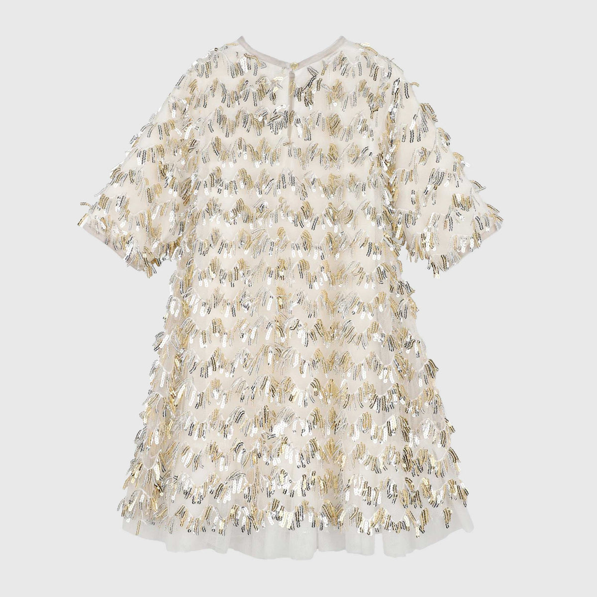 Abito Bianco in Tulle con Paillettes per Bambina BILLIEBLUSH