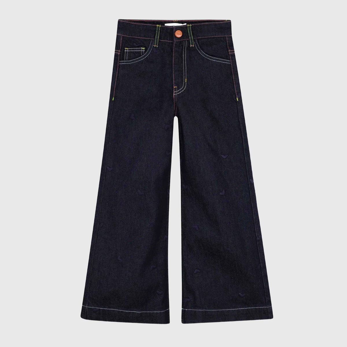 Jeans Denim Blu Scuro con Ricami per Ragazza BILLIEBLUSH