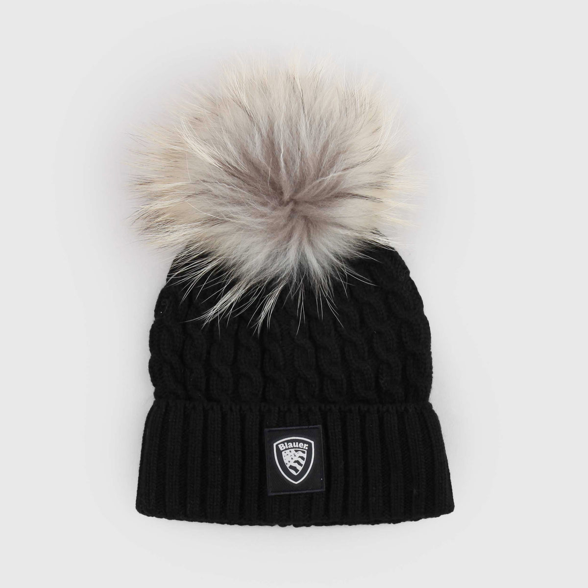 Braided Black Beanie for Girl by BLAUER