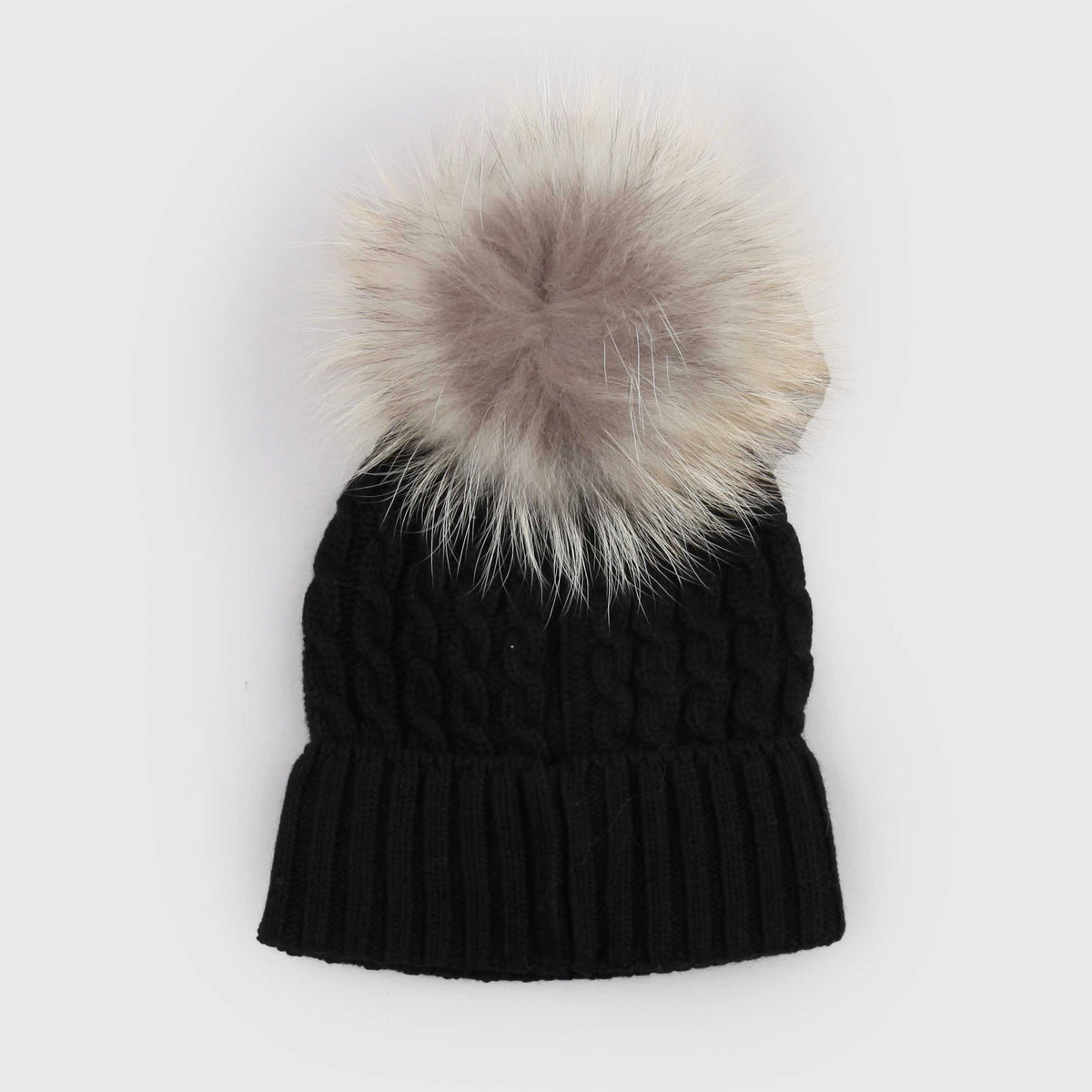 Braided Black Beanie for Girl by BLAUER