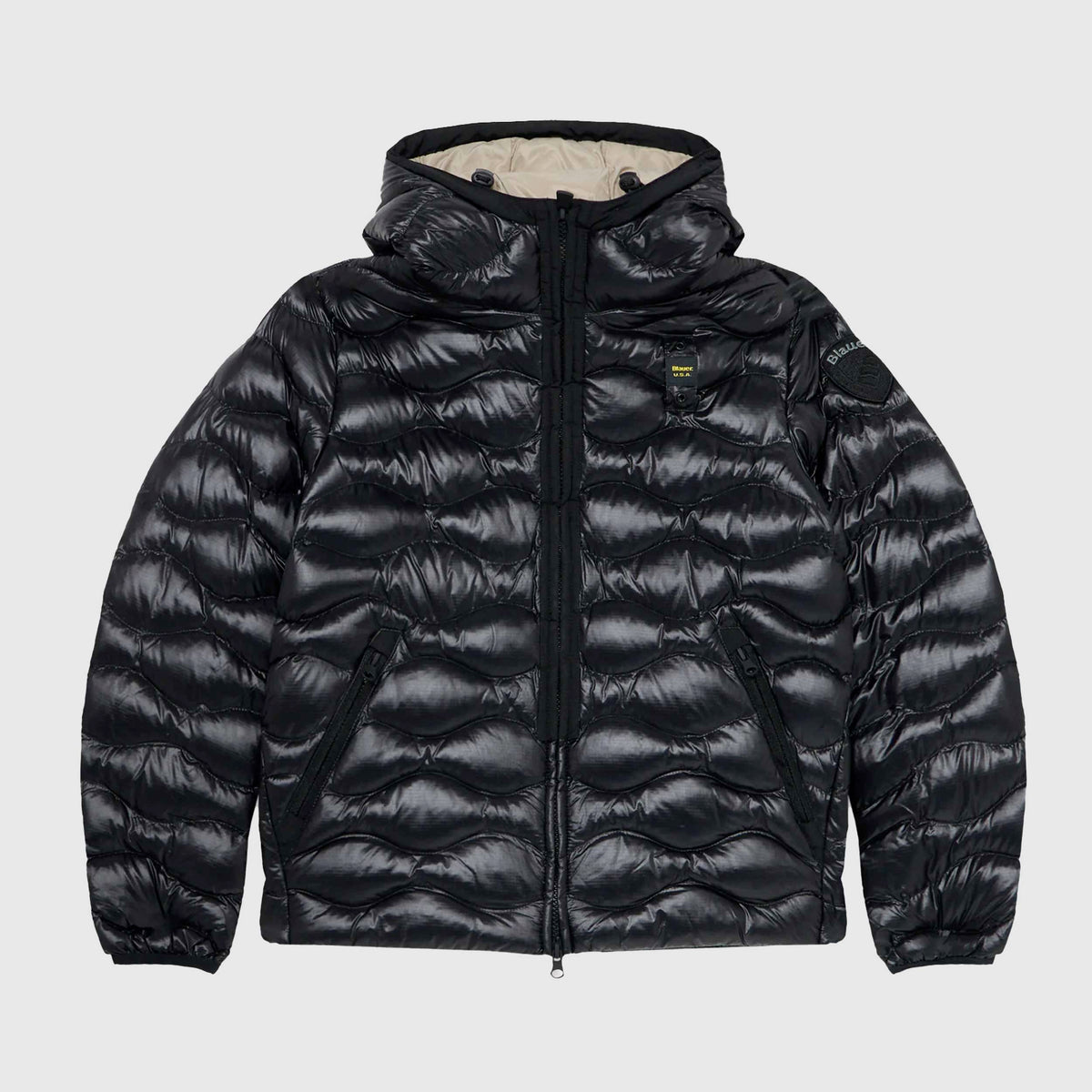Bryant Down Jacket Black for Boys Signed BLAUER
