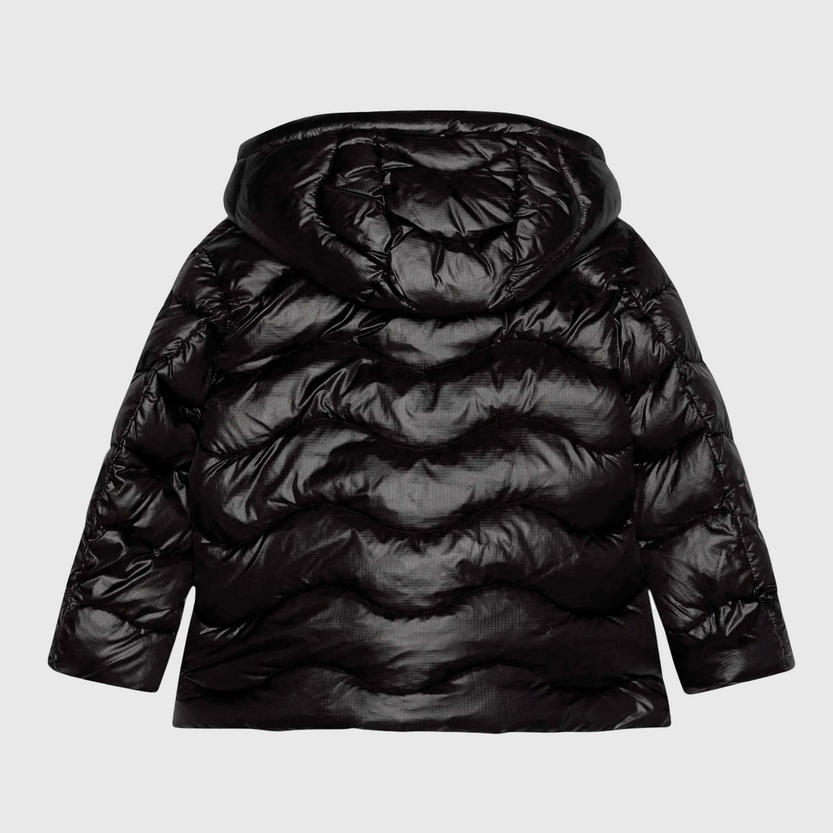 Piumino Nero Lucido Caroll Trapuntato per Bambina BLAUER