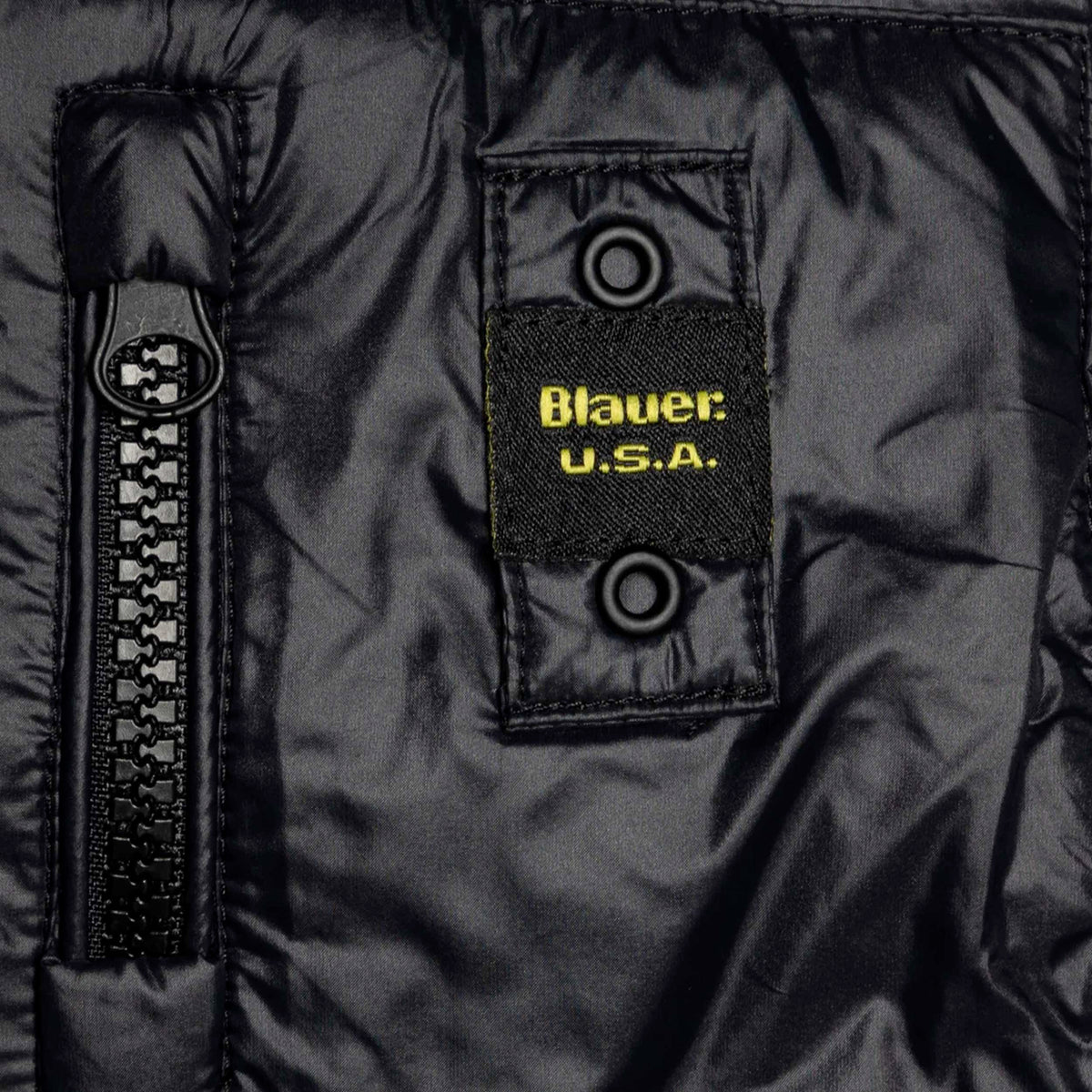 Black Brinton Down Jacket for Boy Signed BLAUER