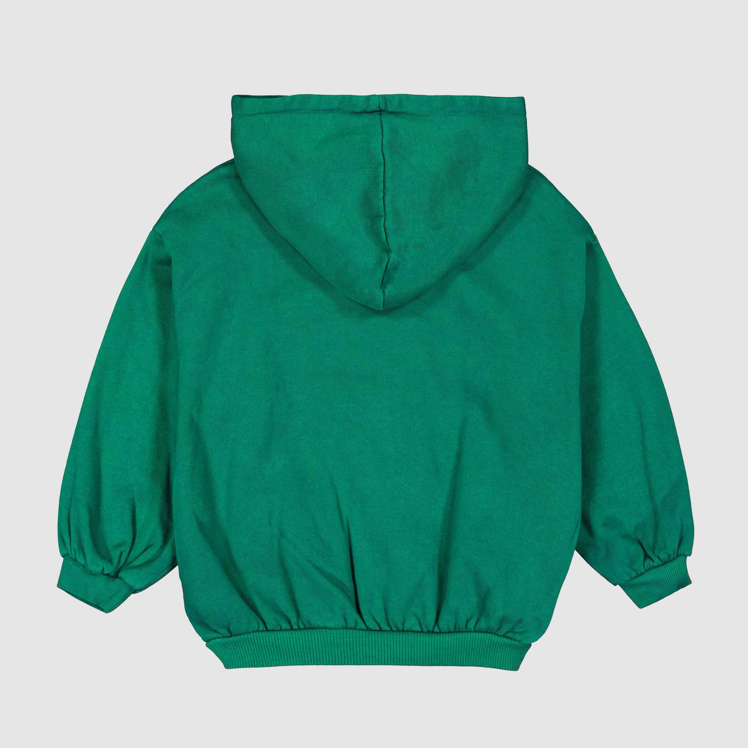 Felpa Verde con Cappuccio per Bambino by BOBO CHOSES