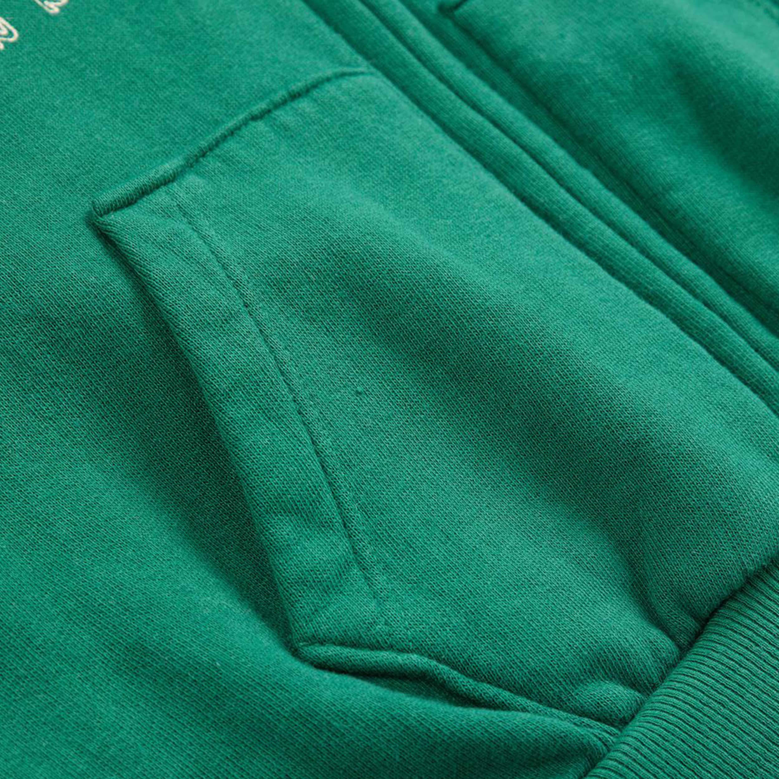 Felpa Verde con Cappuccio per Bambino by BOBO CHOSES