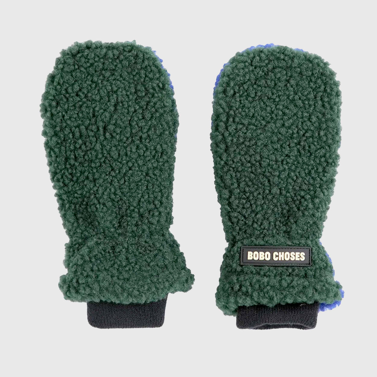 Multicolored Shearling Gloves for Kids by BOBO CHOSES