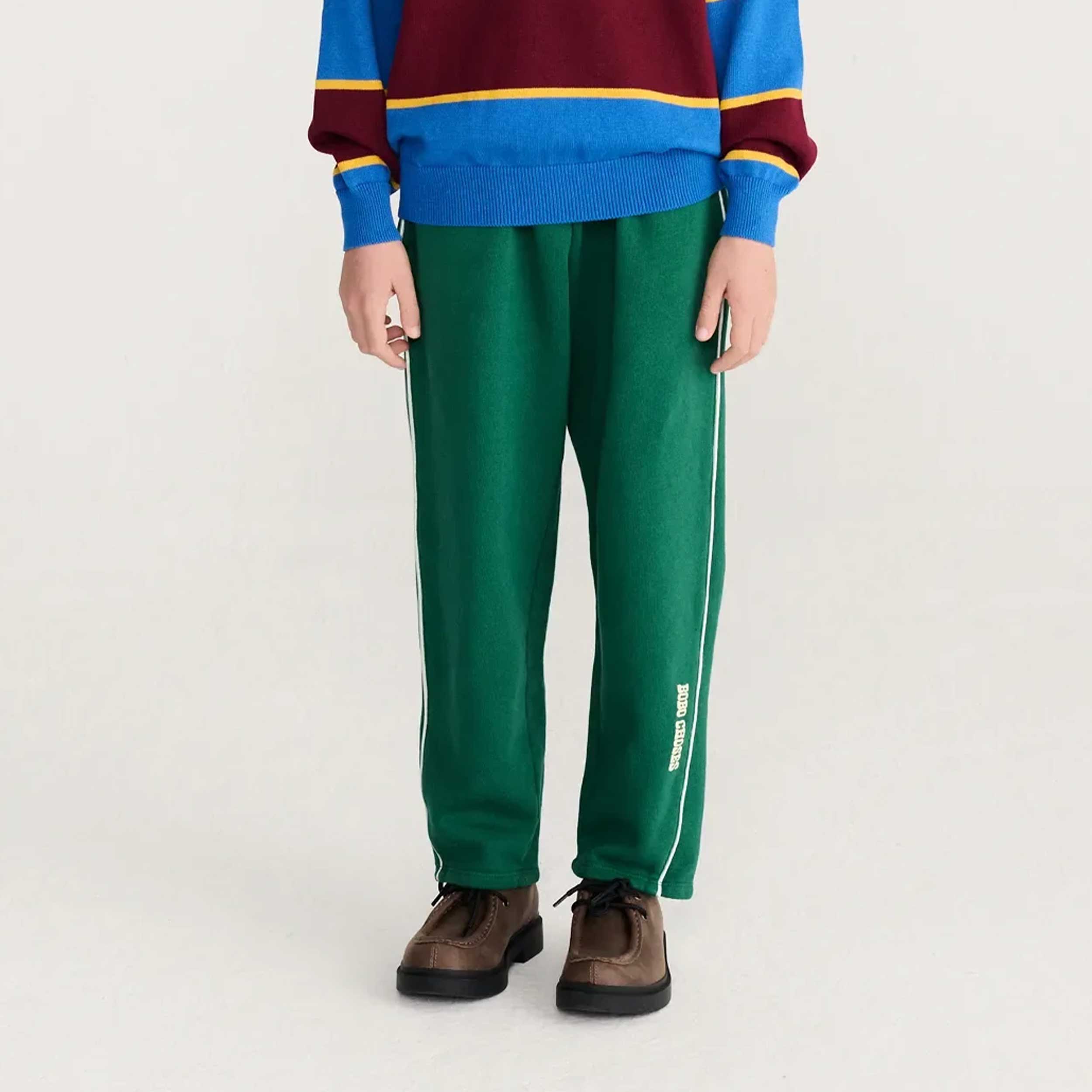 Pantaloni Verdi in Cotone Organico per Bambino by BOBO CHOSES