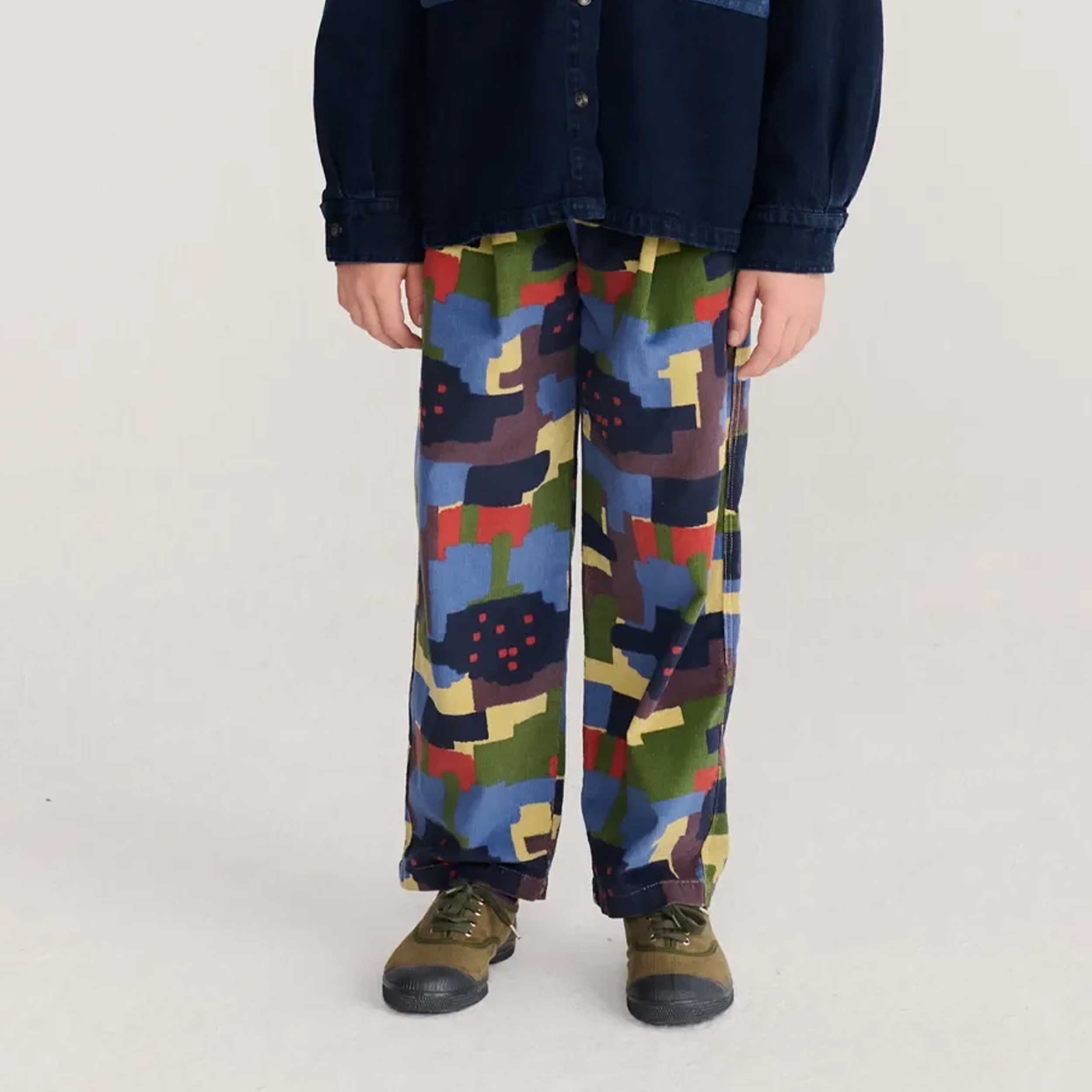 Pantalone Multicolor in Velluto per Bambino by BOBO CHOSES