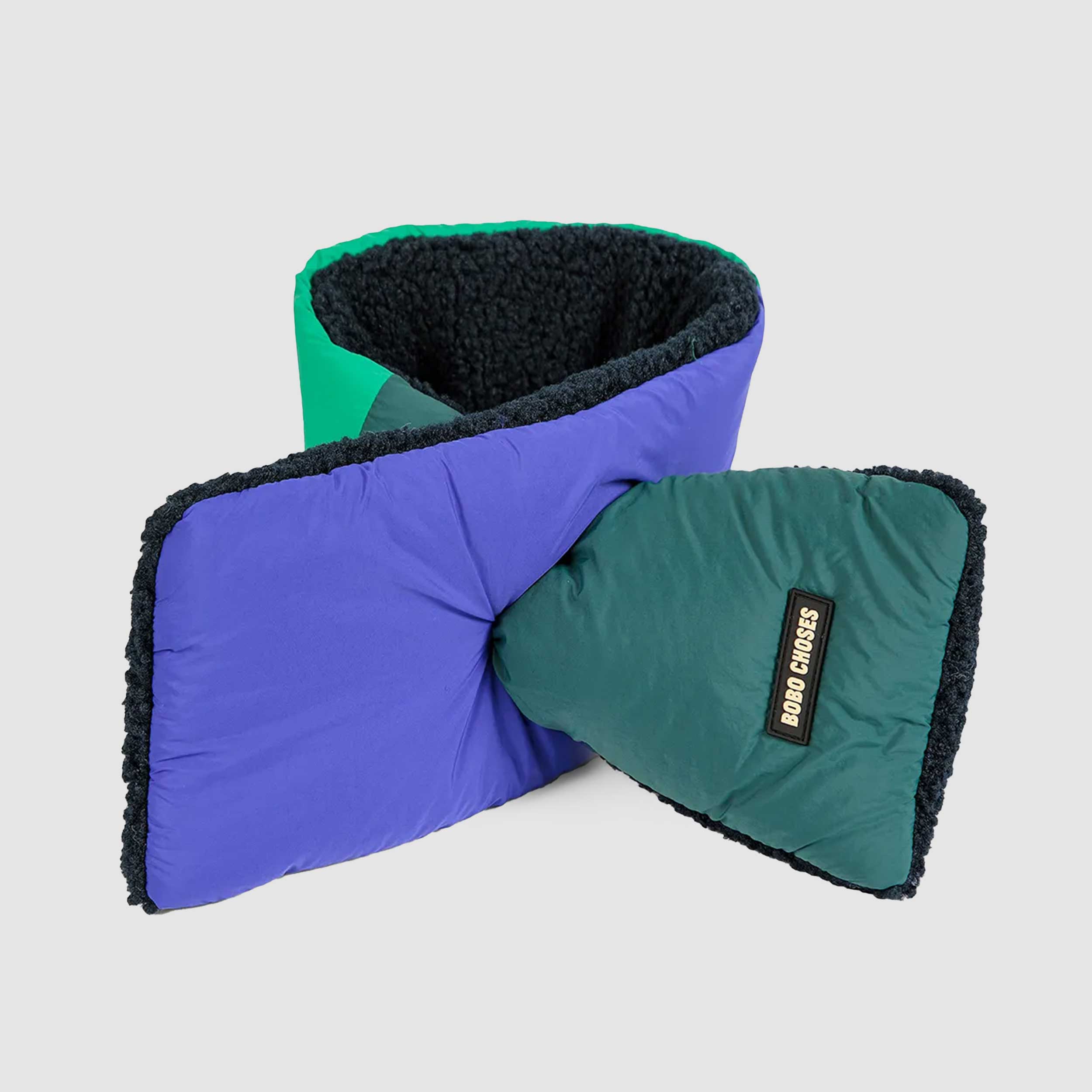 Sciarpa Color Block in Teddy per Bambini Firmata BOBO CHOSES
