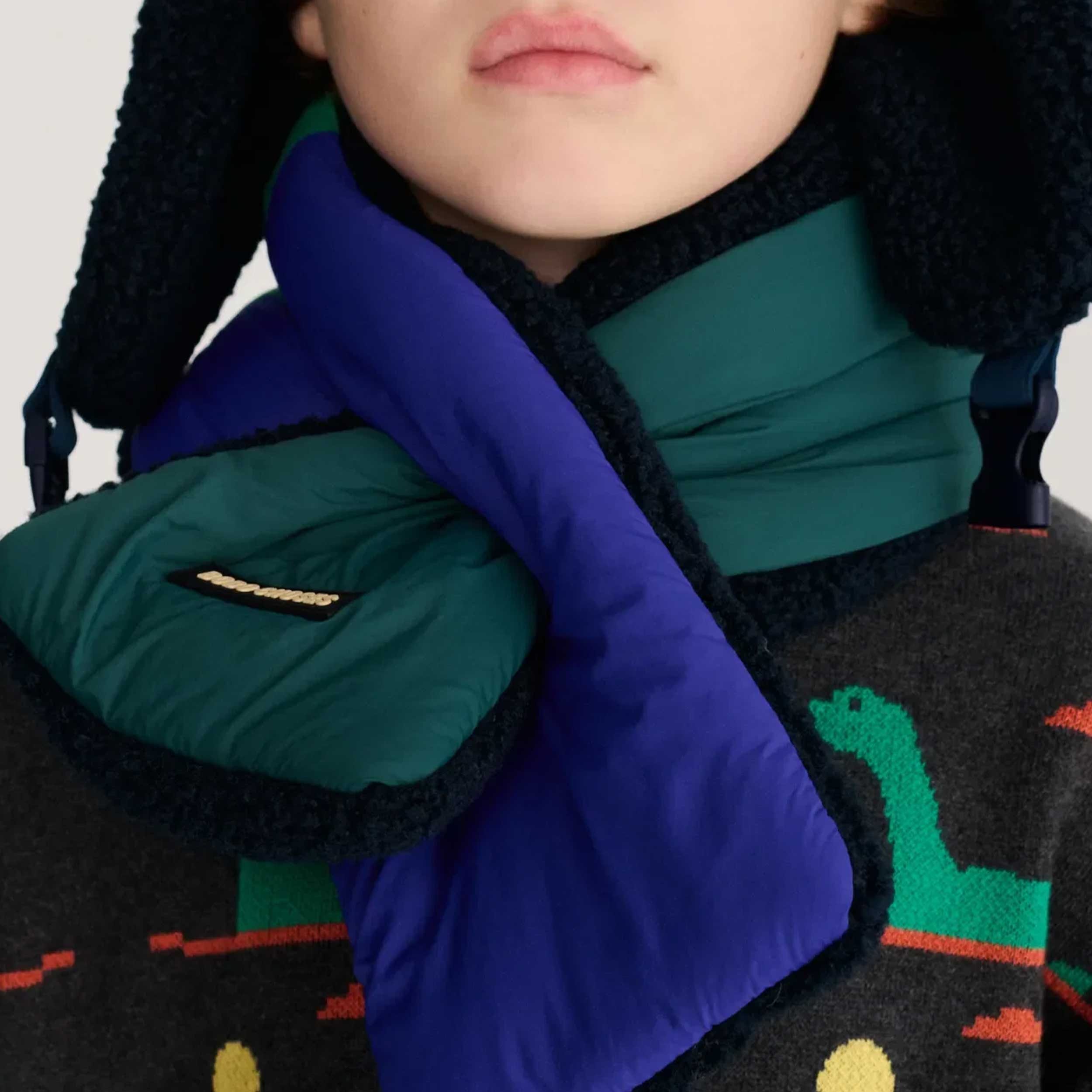 Sciarpa Color Block in Teddy per Bambini Firmata BOBO CHOSES