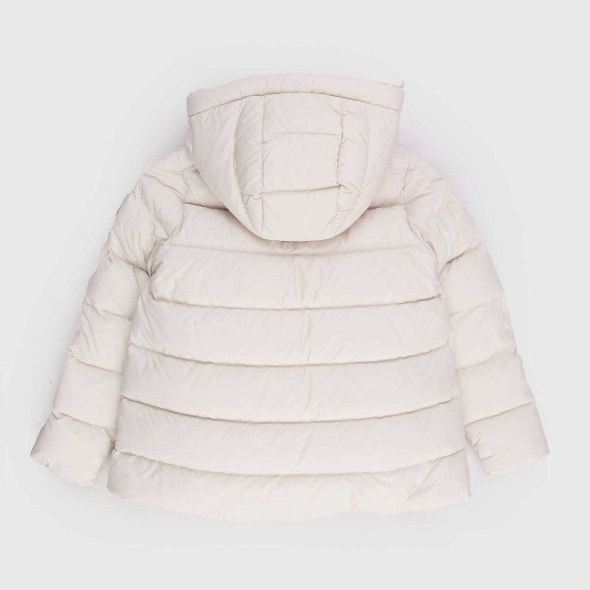 Bomboogie Girls' Quilted Ivory Down Jacket with Pockets