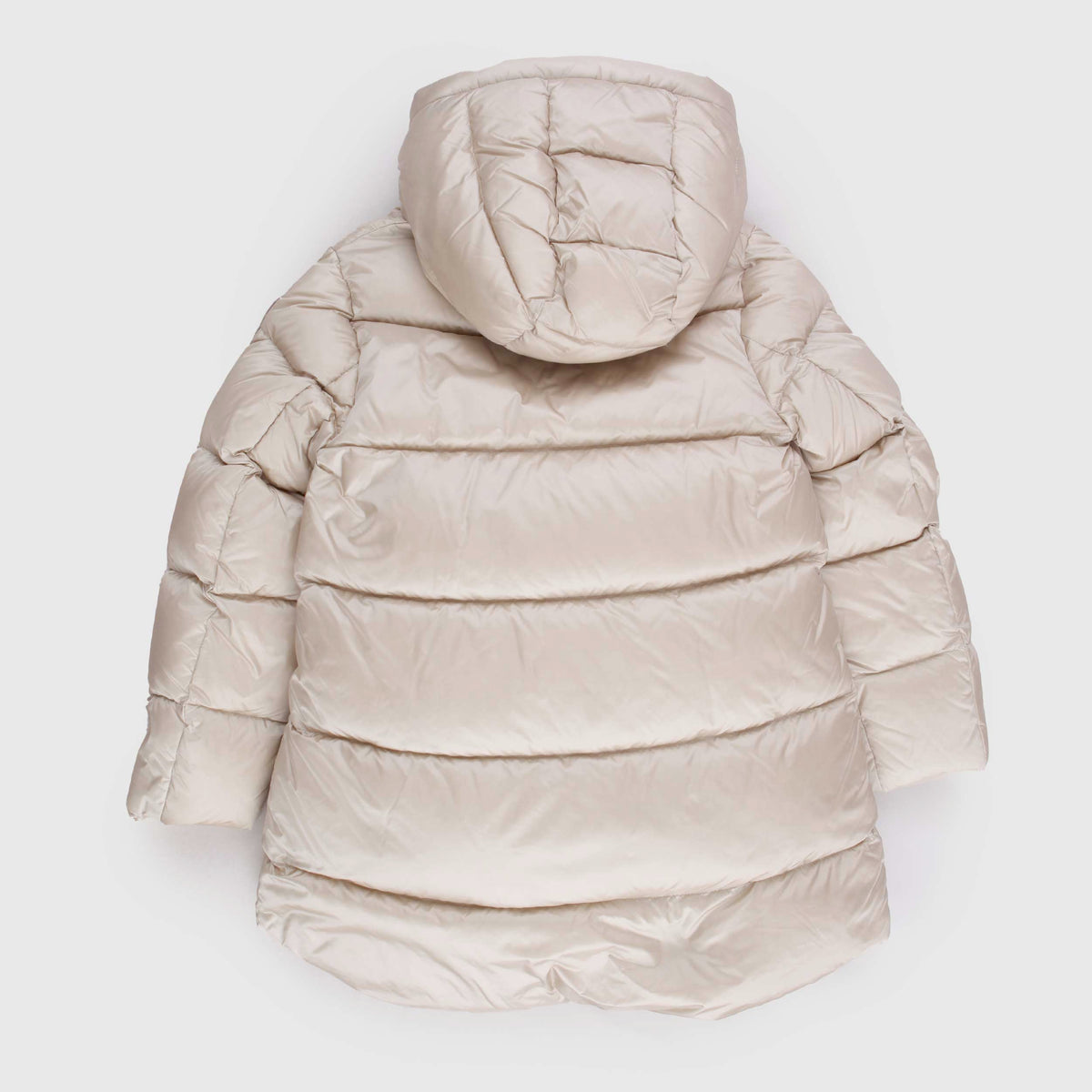 Bomboogie Quilted Beige Down Jacket with Pockets for Girls