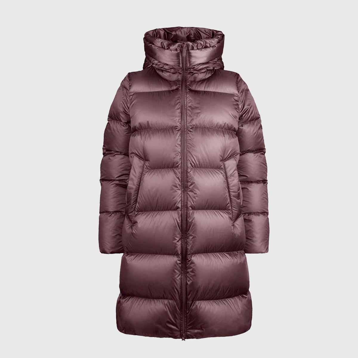 Geneva Purple Nylon Long Down Jacket for BOMBOOGIE Girls