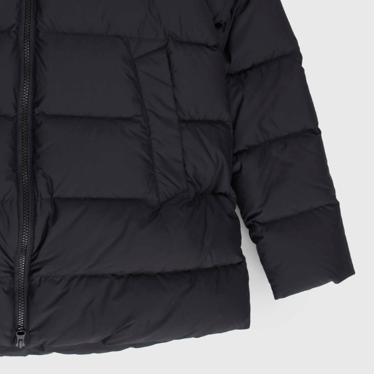 Bomboogie Girls' Black Quilted Down Jacket with Pockets
