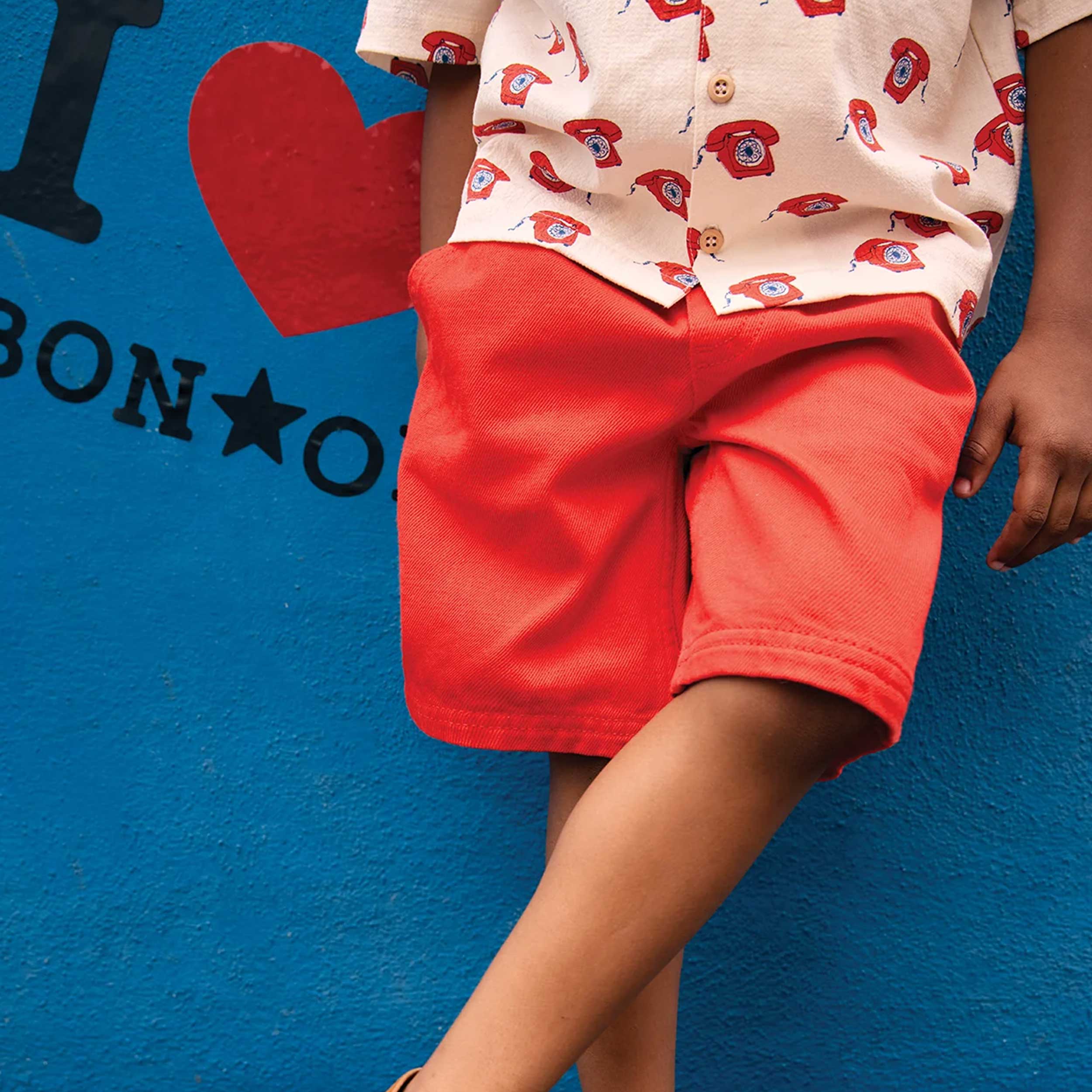 Bermuda Norbert Red Catch Up Firmato BONTON