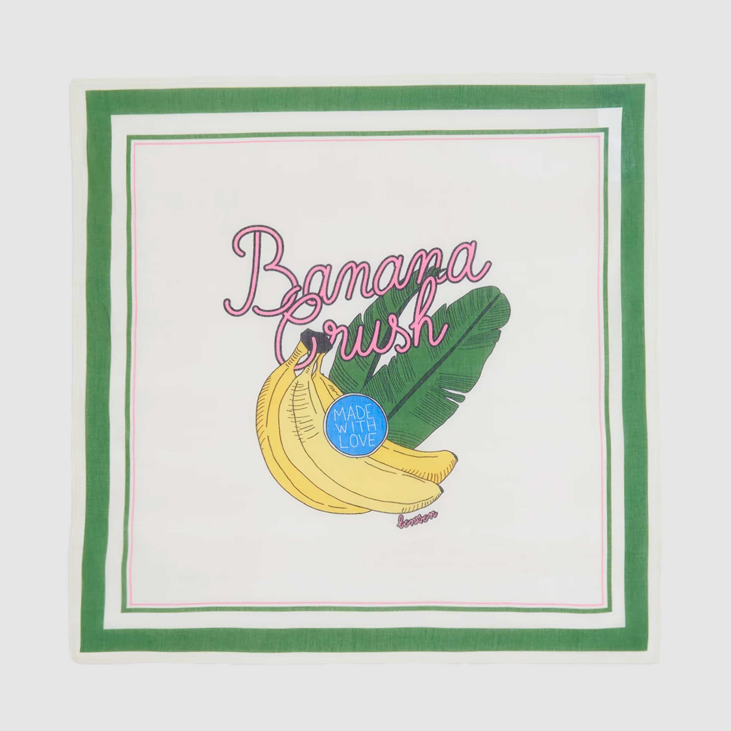 Sciarpa con Stampa Banana Firmata BONTON