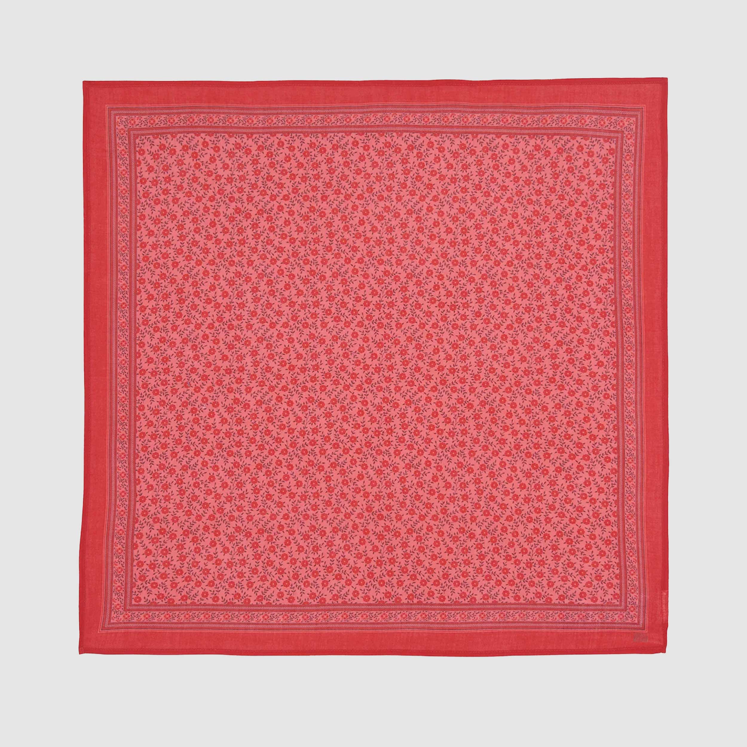 Sciarpa Foulfleur Rosso con Ricami Firmata BONTON