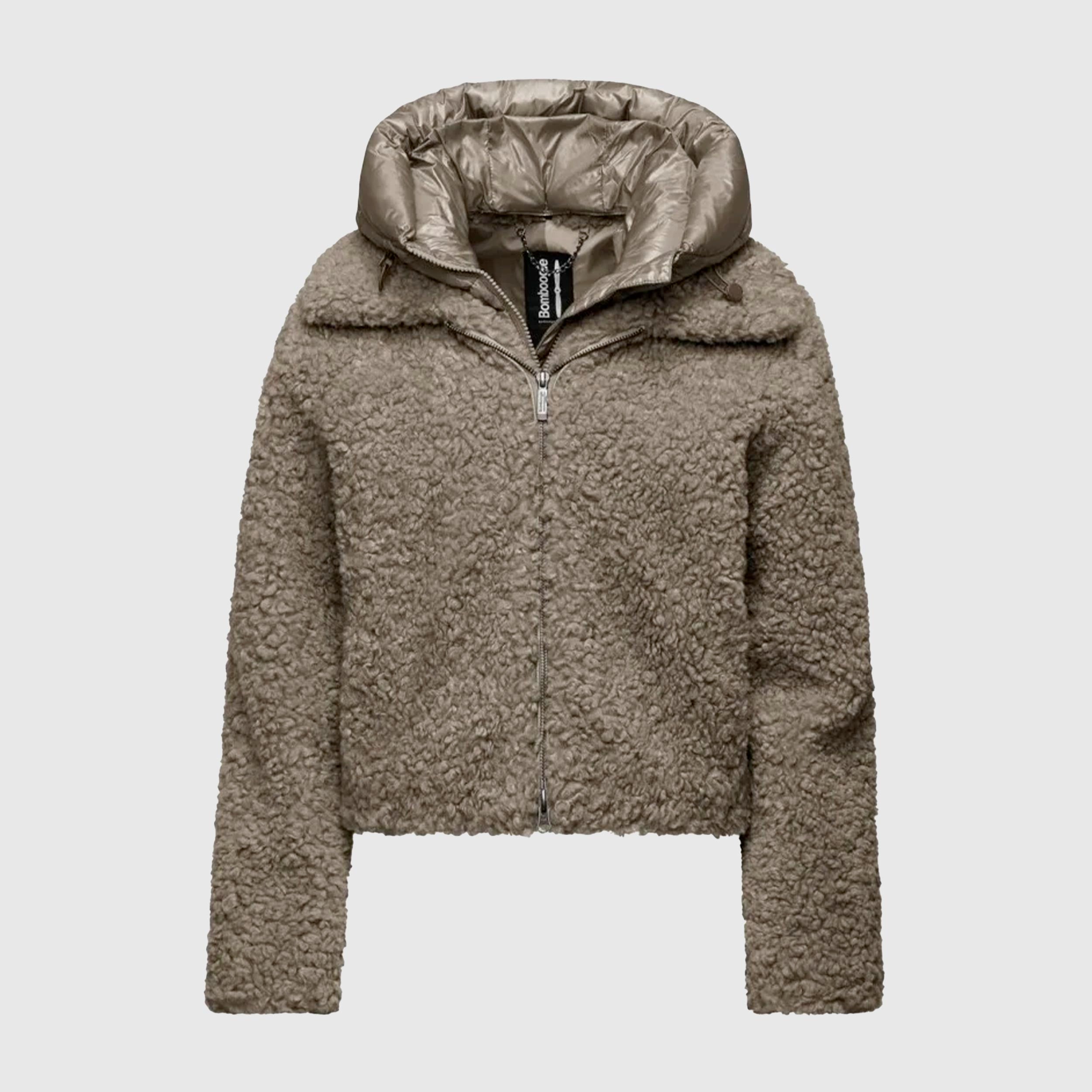 Giacca Corta In Teddy Firmata BOMBOOGIE
