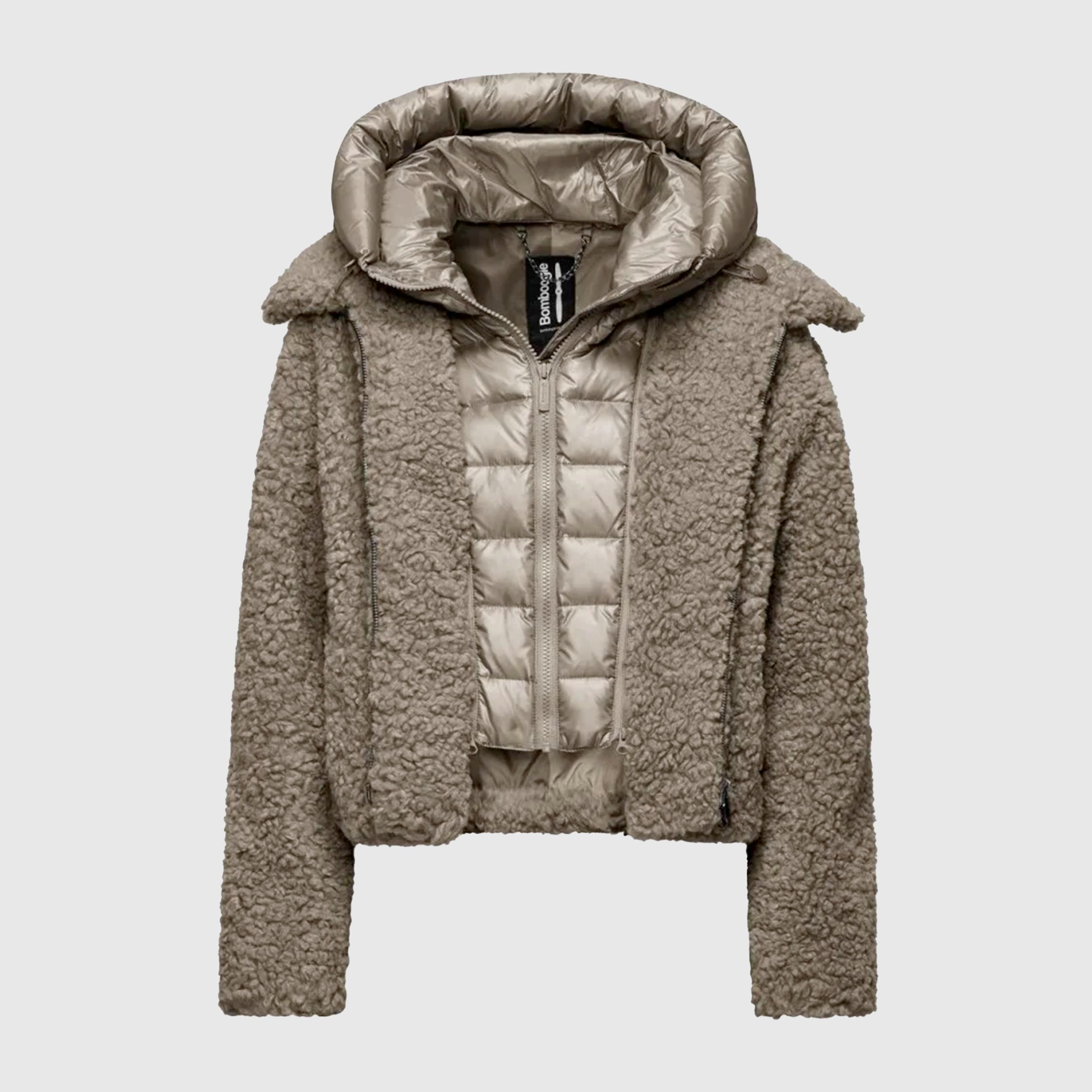 Giacca Corta In Teddy Firmata BOMBOOGIE