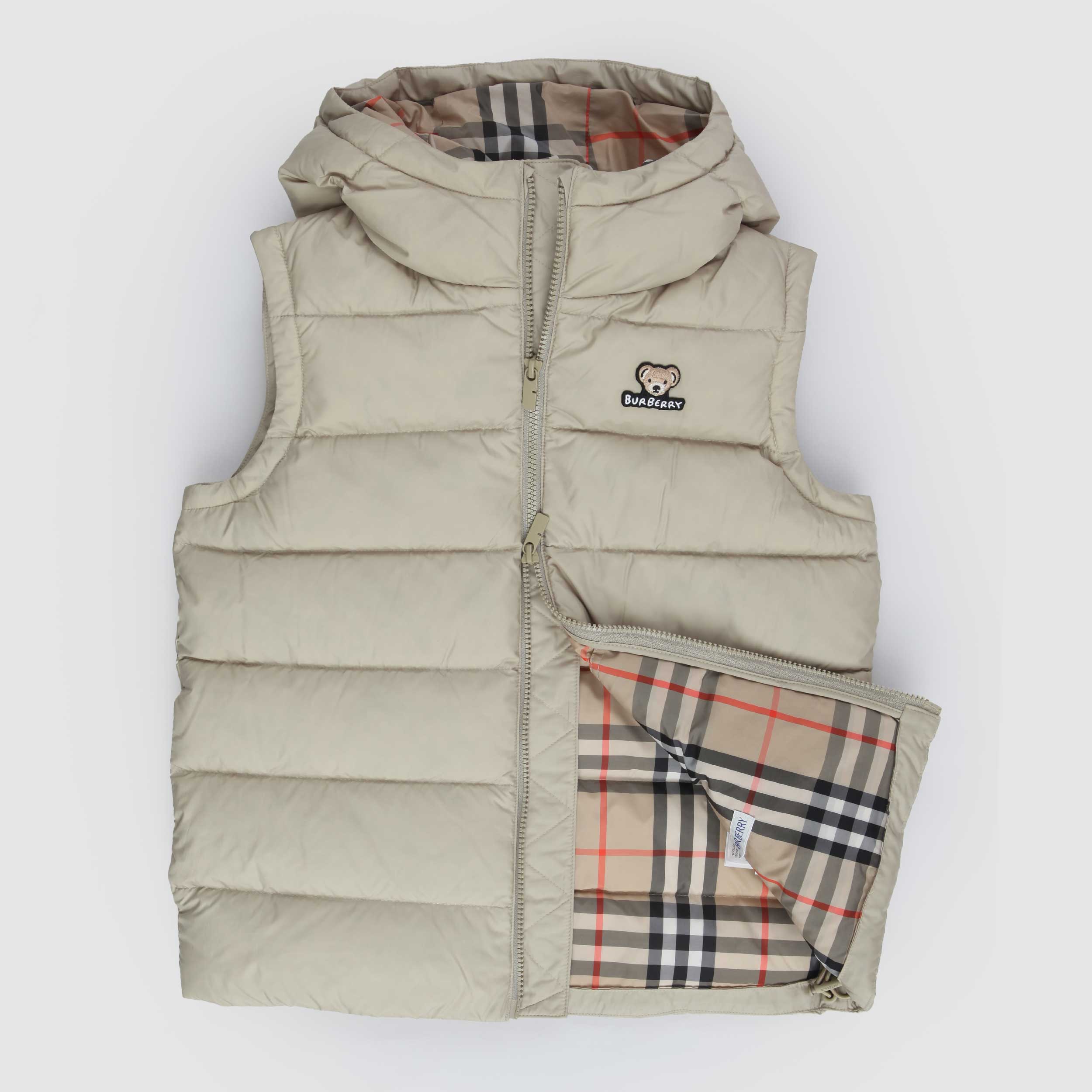 Smanicato Verde Oliva Trapuntato Firmato BURBERRY