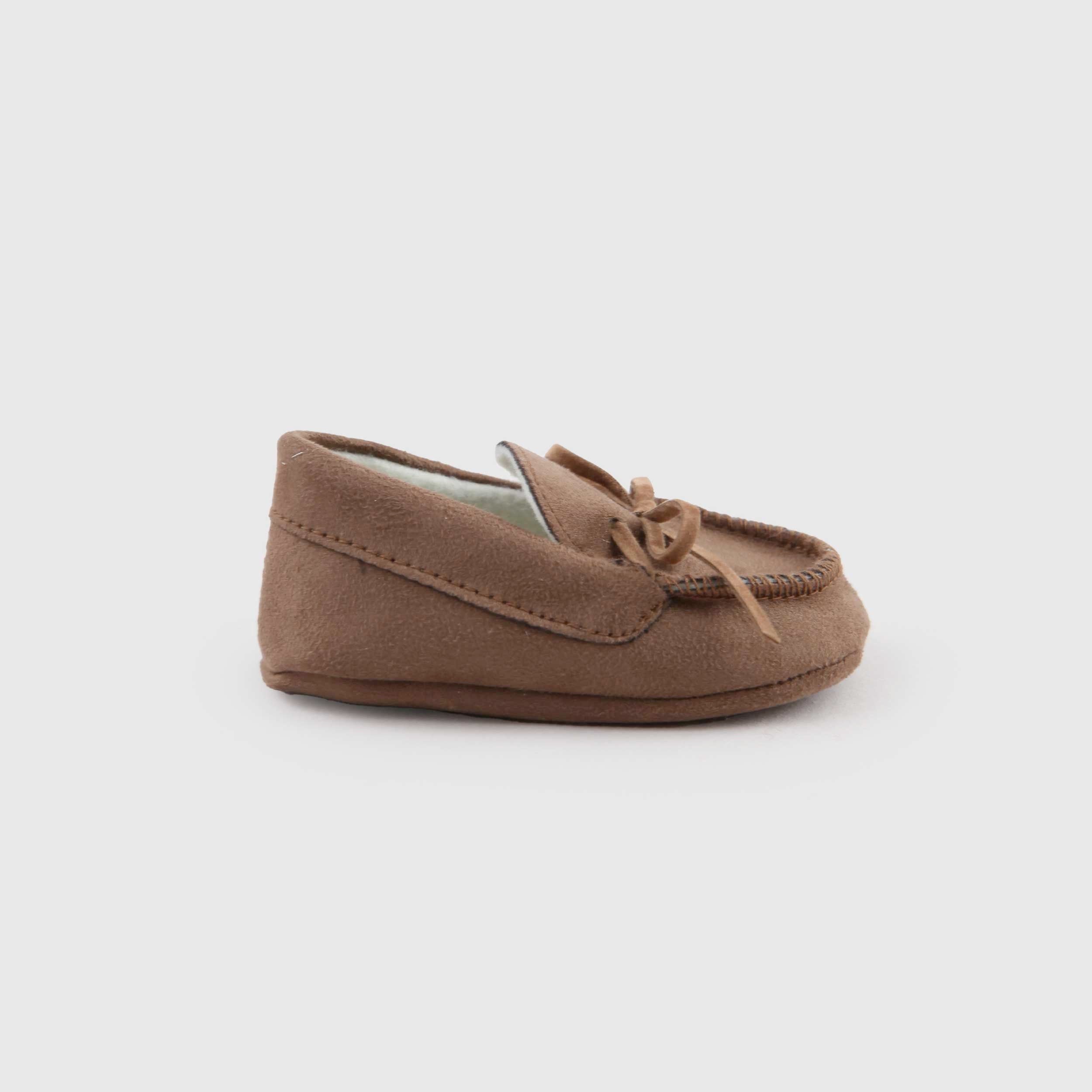 Mocassino Marrone da Culla per Neonati by CAMELI