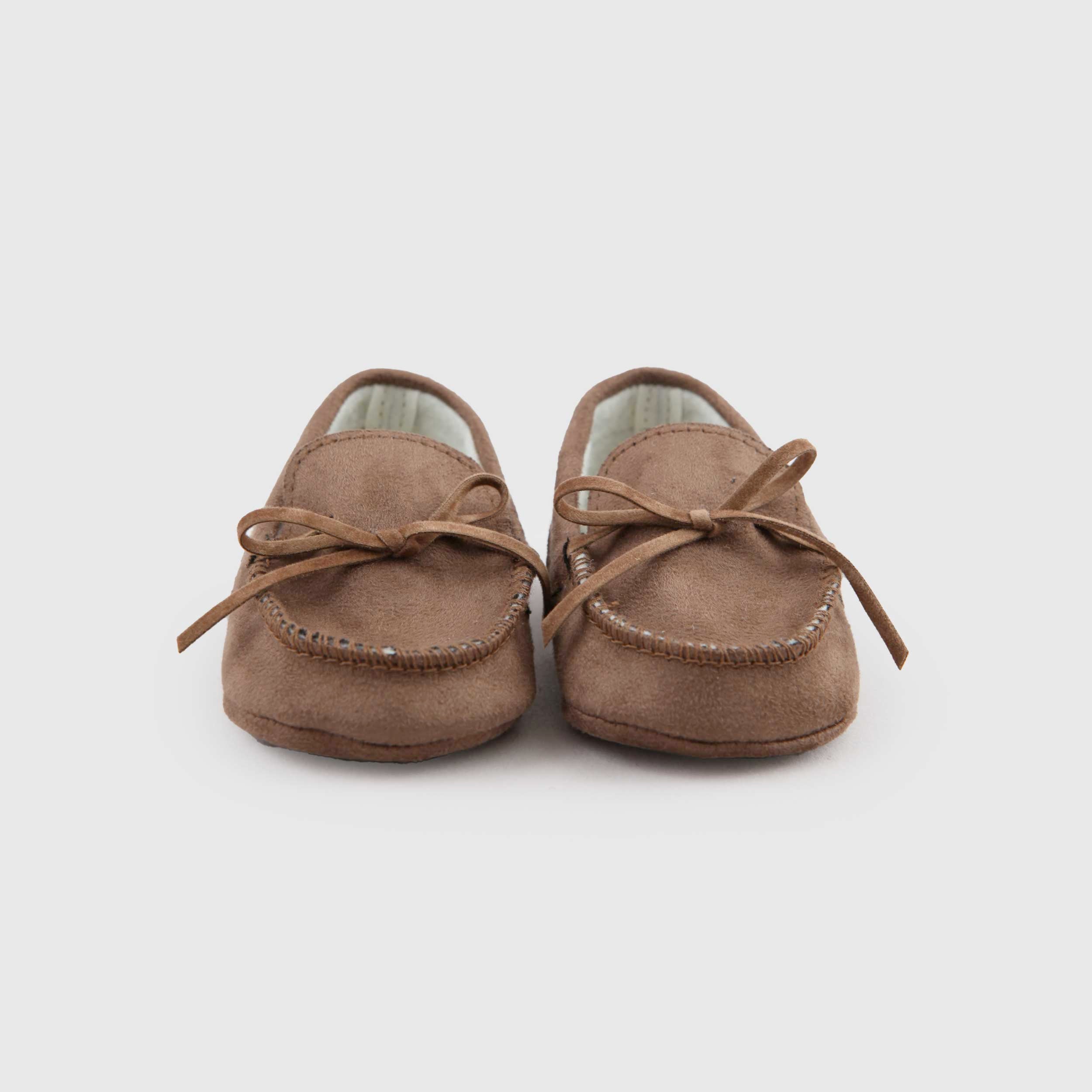 Mocassino Marrone da Culla per Neonati by CAMELI