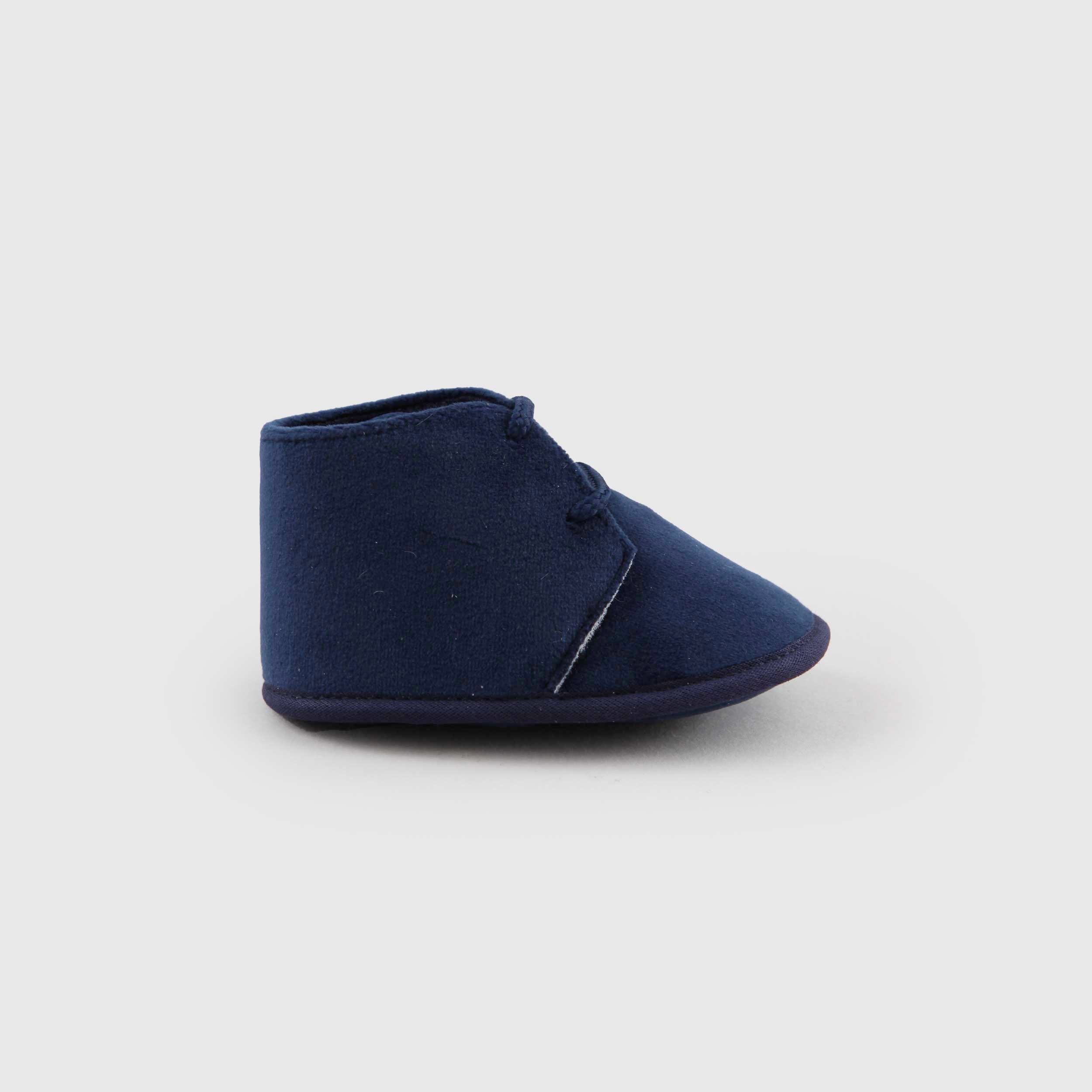 Scarpina in Velluto Blu per Neonato by CAMELI
