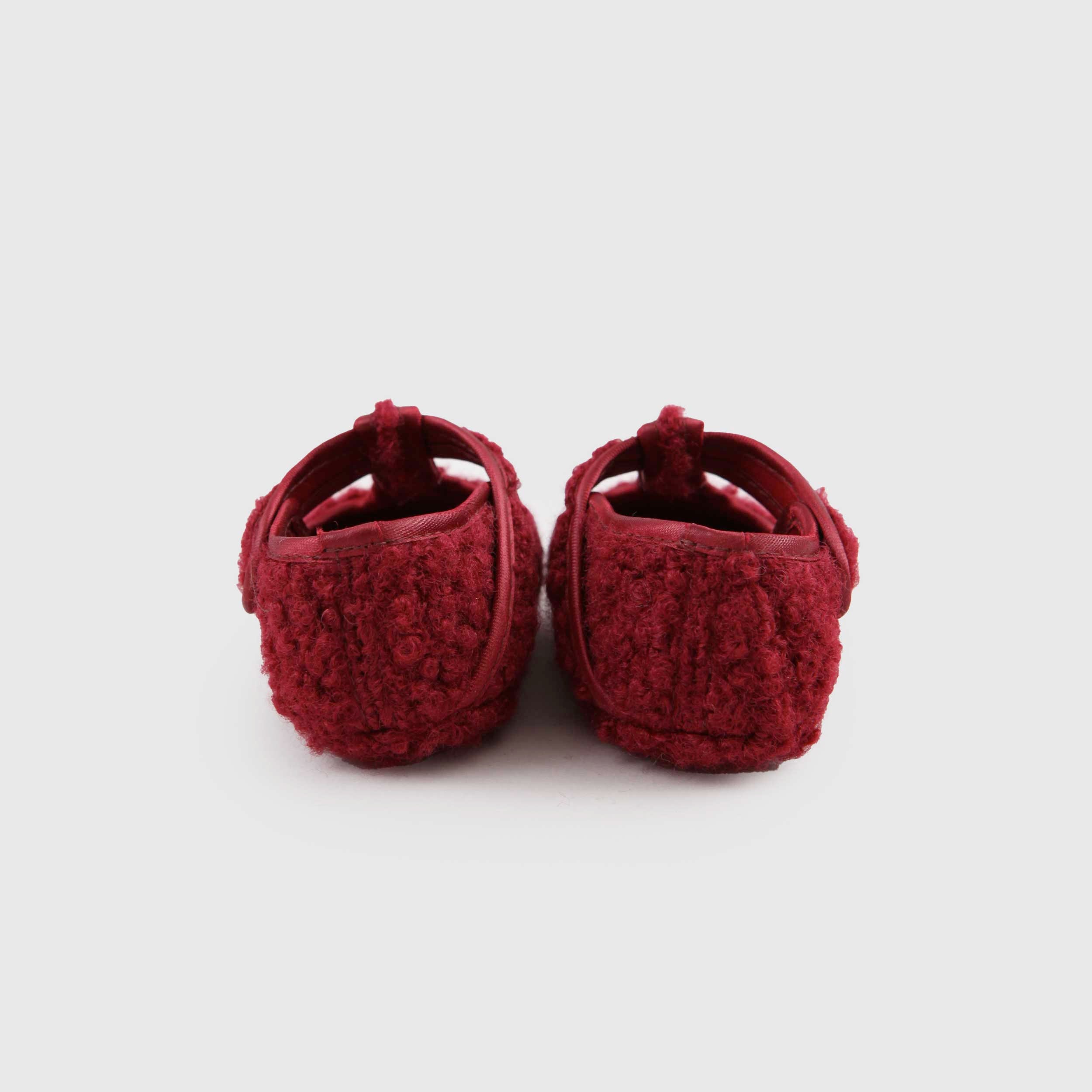 Bordeaux Sherpa Crib Shoe for Newborn by CAMELI