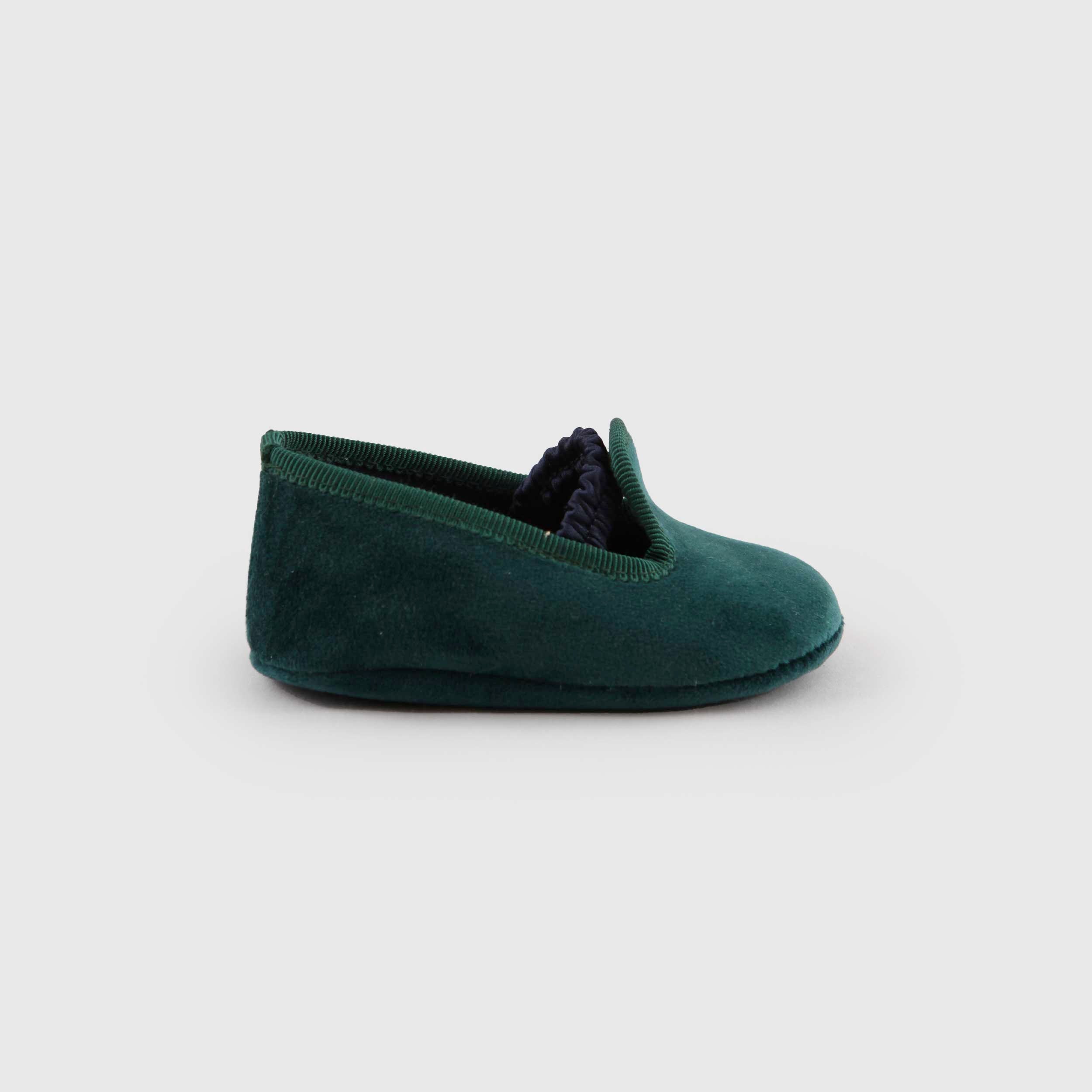 Ballerina Verde in Velluto per Neonata by CAMELI
