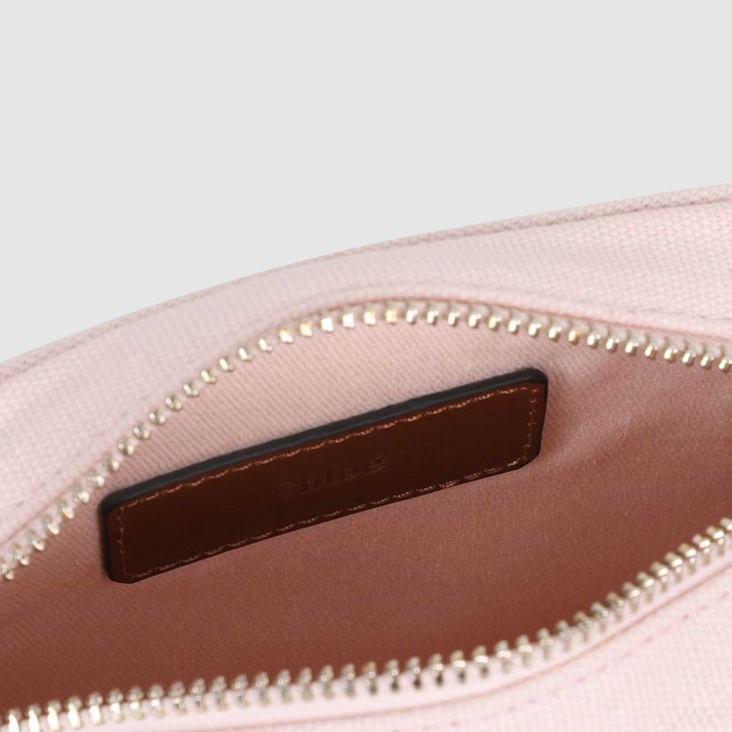 Borsa a Spalla Rosa con Ricamo Firmata CHLOE