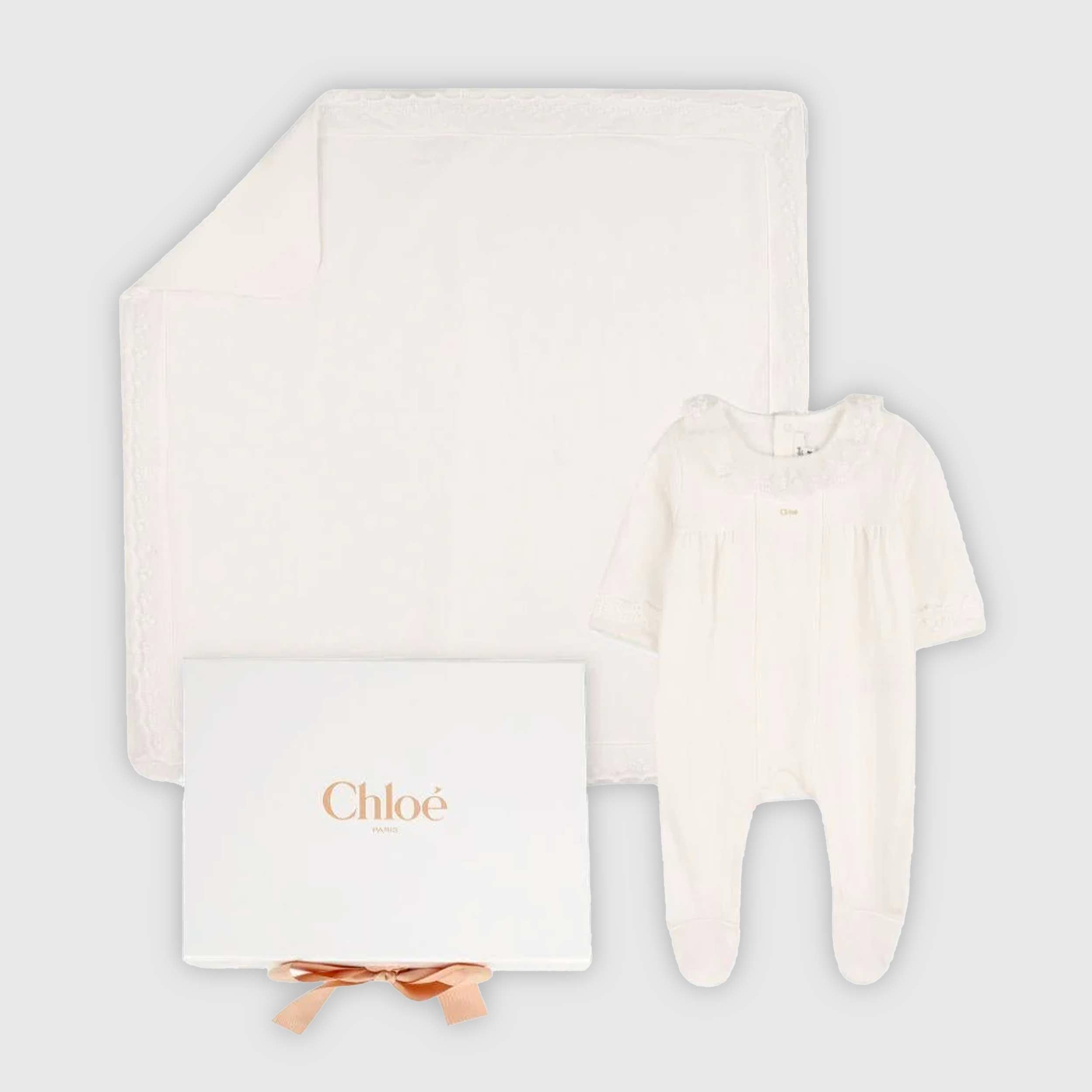 Set Copertina e Tutina Bianco Firmato CHLOE