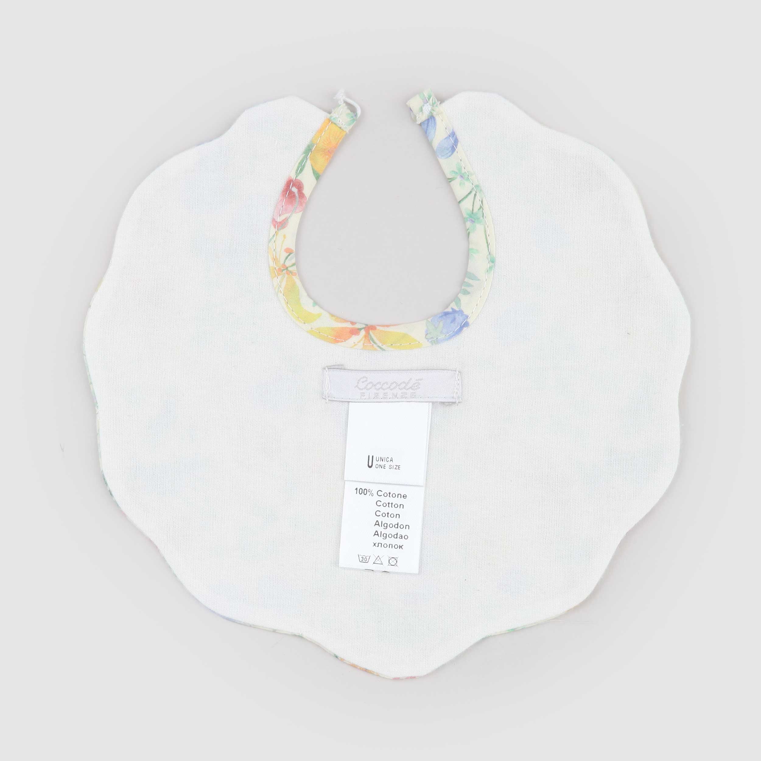 Bavetta con Applicazione Floreale Firmata COCCODE