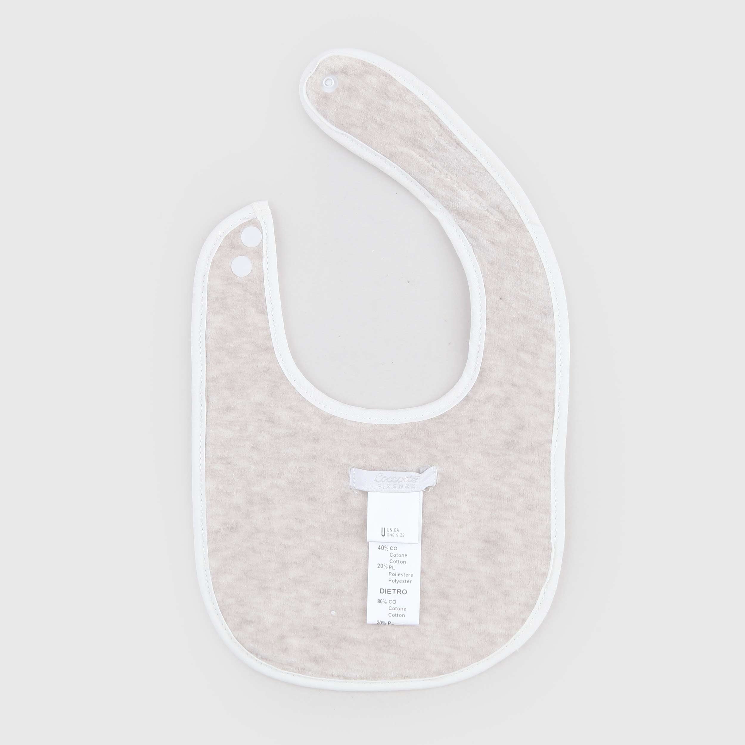 White and Beige Bamboo Baby Doll for Newborn by COCCODÈ