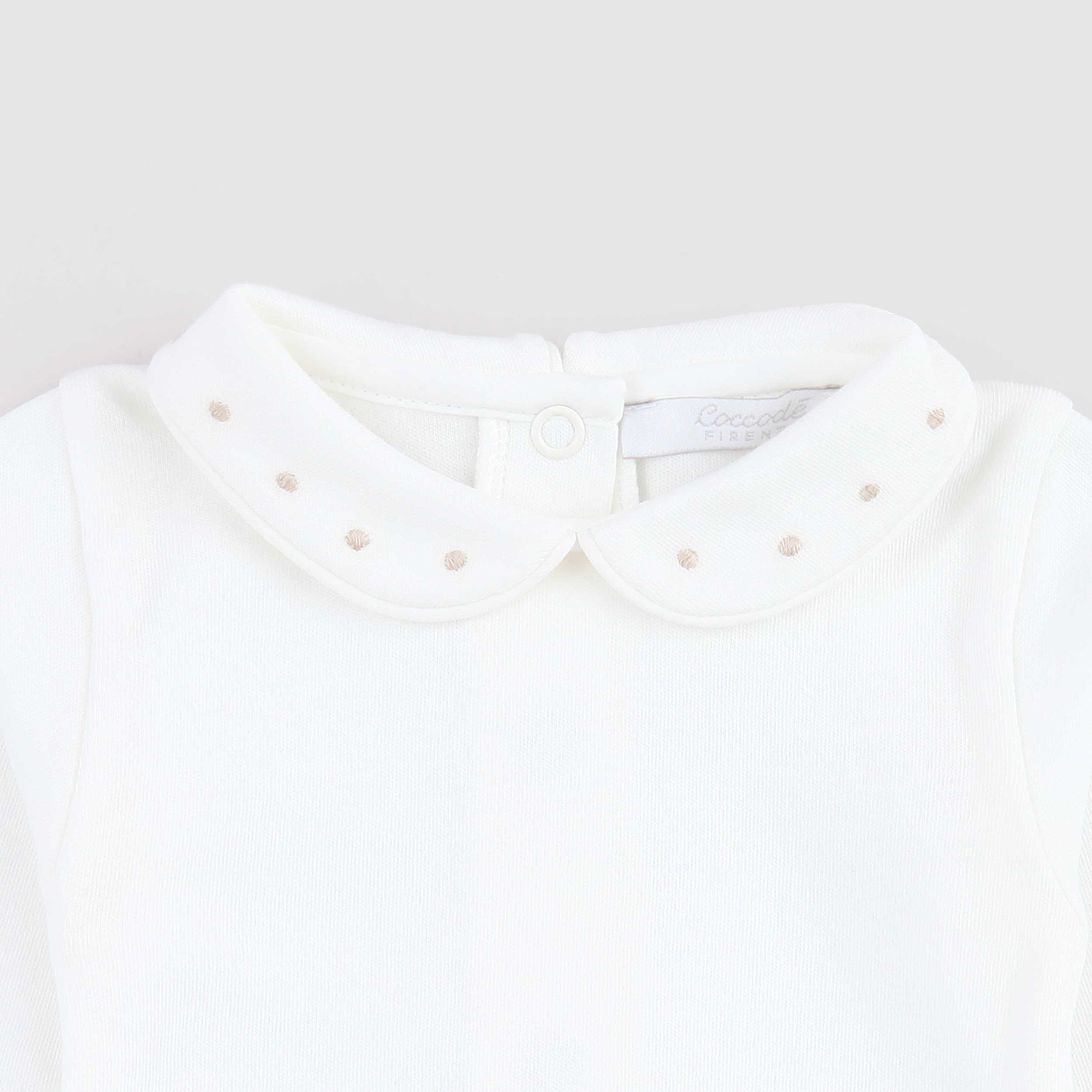 Body Choker Milk with Embroidery for Newborns by COCCODÈ