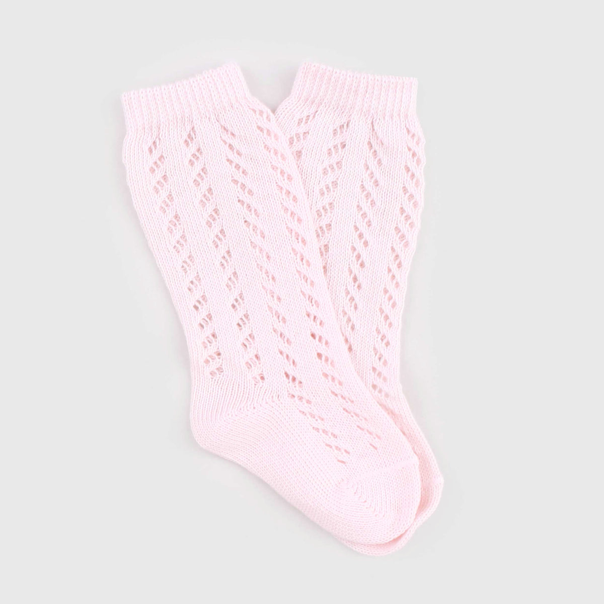 Calzini Lunghi Traforati Rosa per Neonati by COCCODE