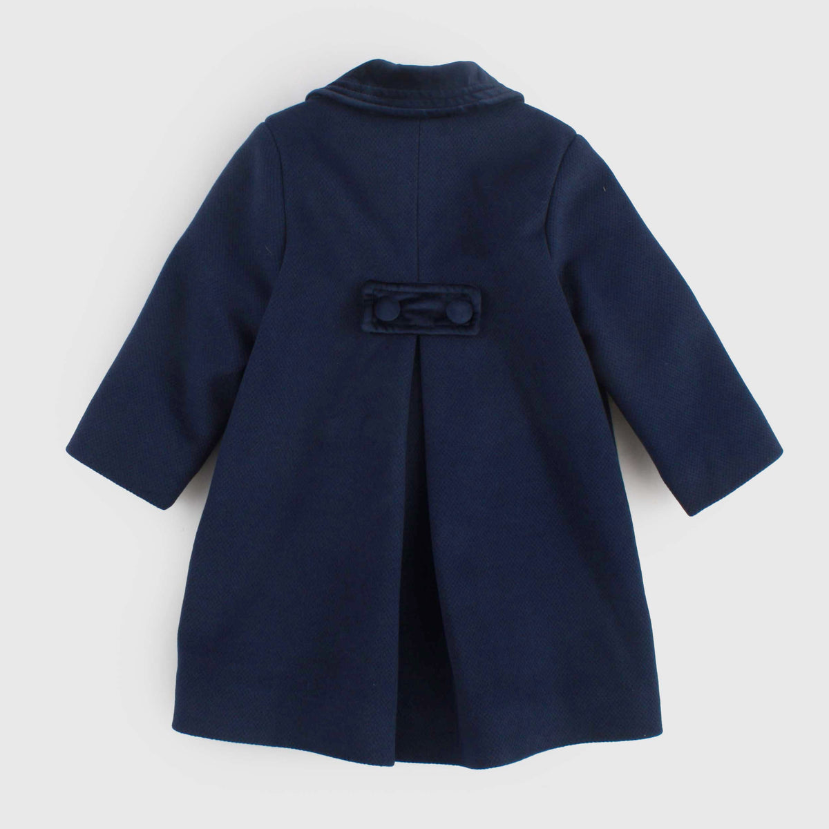 Cappottino Blu Bonton a Doppio Petto per Bambina by COCCODE
