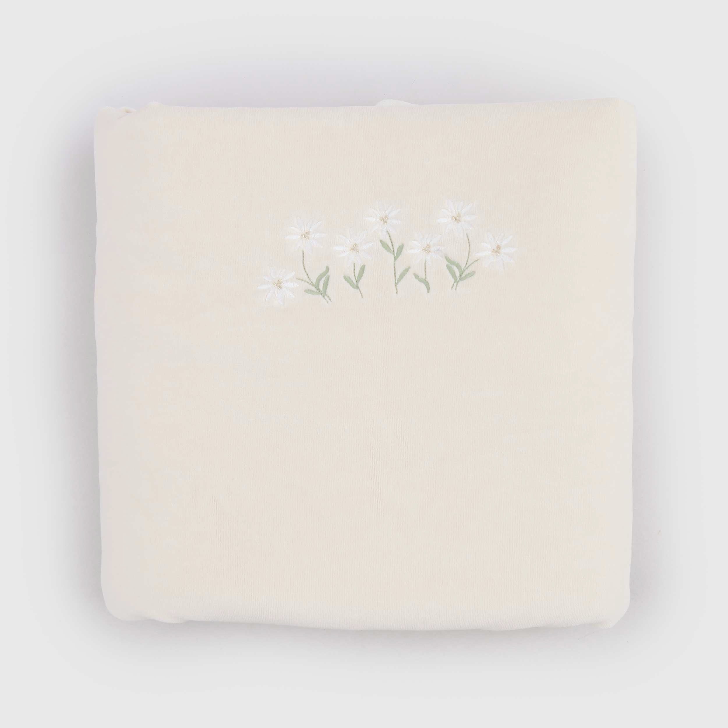 Crib Cover with Floral Embroidery for Newborn by COCCODÈ