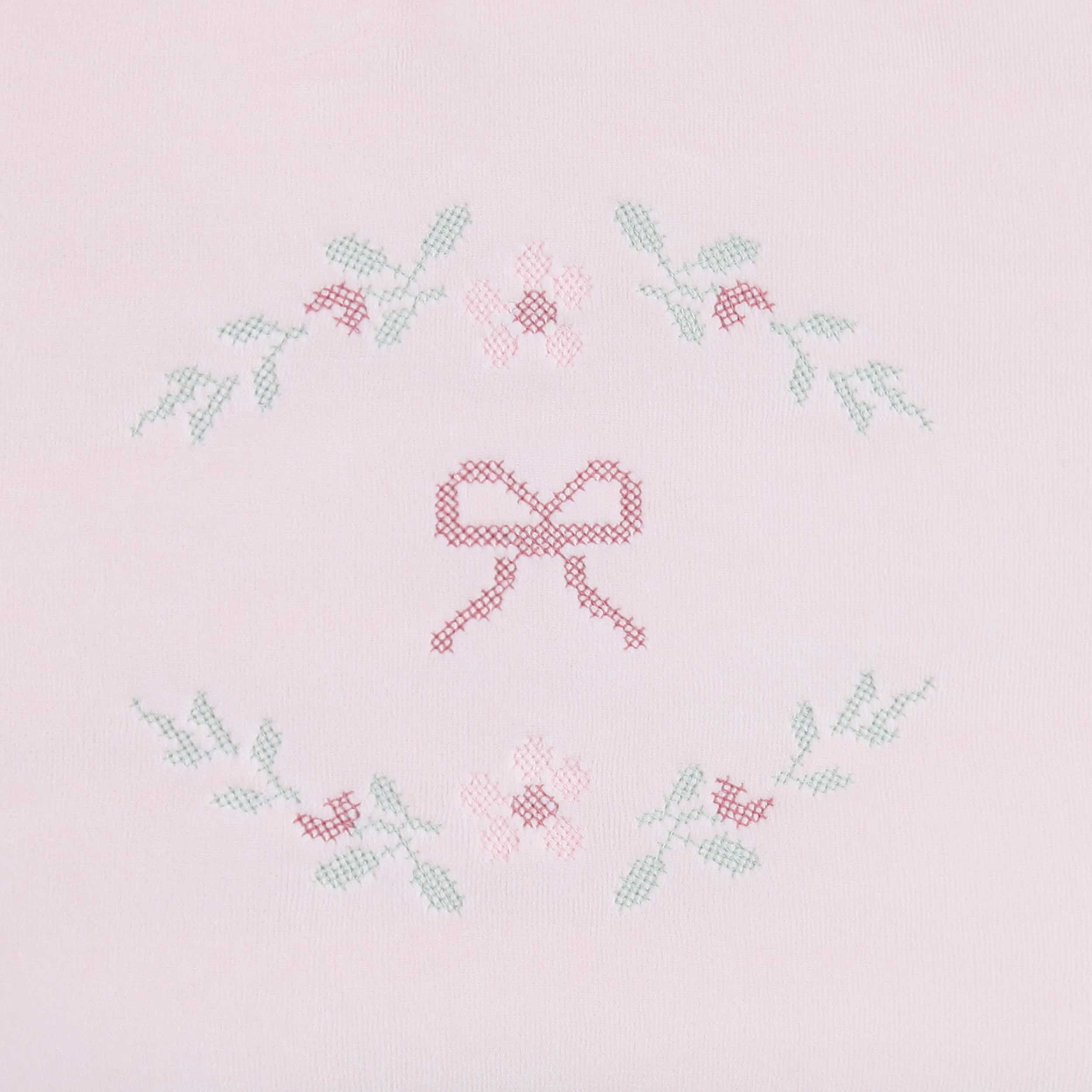 Copertina Rosa Imbottita per Culla con Ricamo per Neonata by COCCODÈ