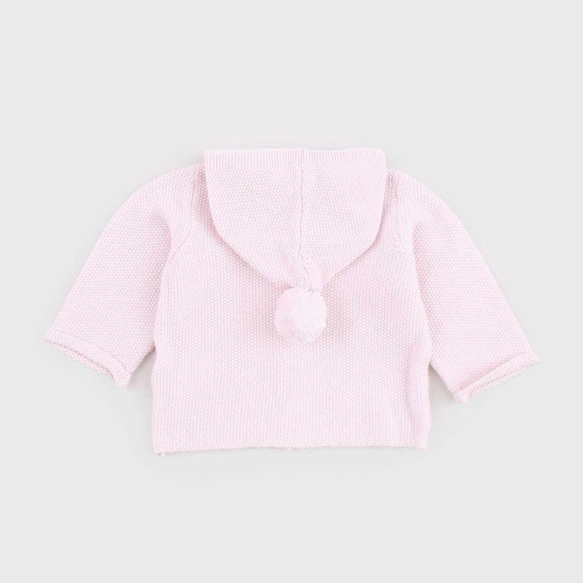 Cardigan Rosa con Cappuccio per Neonata by COCCODE