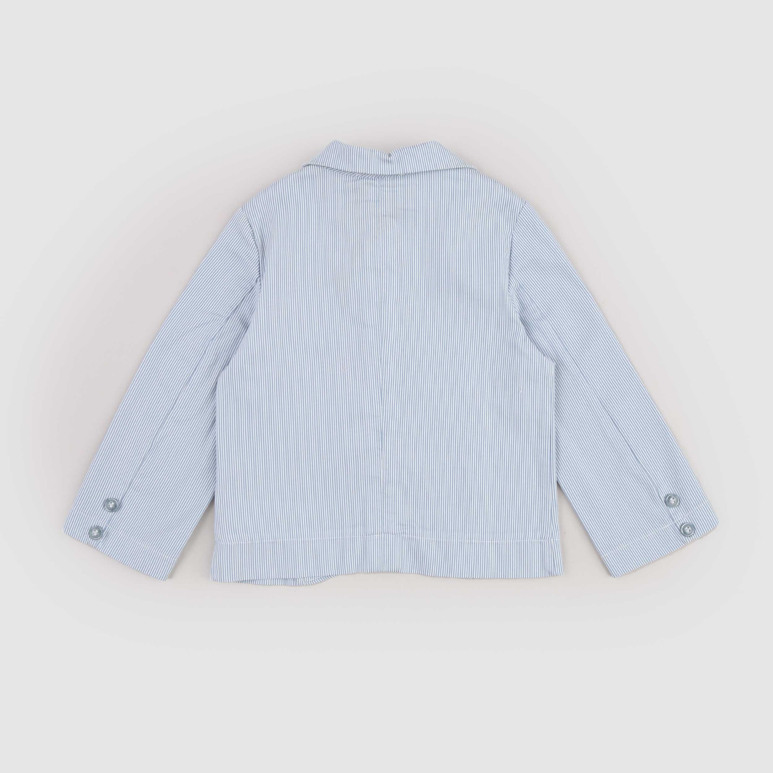 Giacca Bianco e Celeste con Pochette Firmata COCCODE