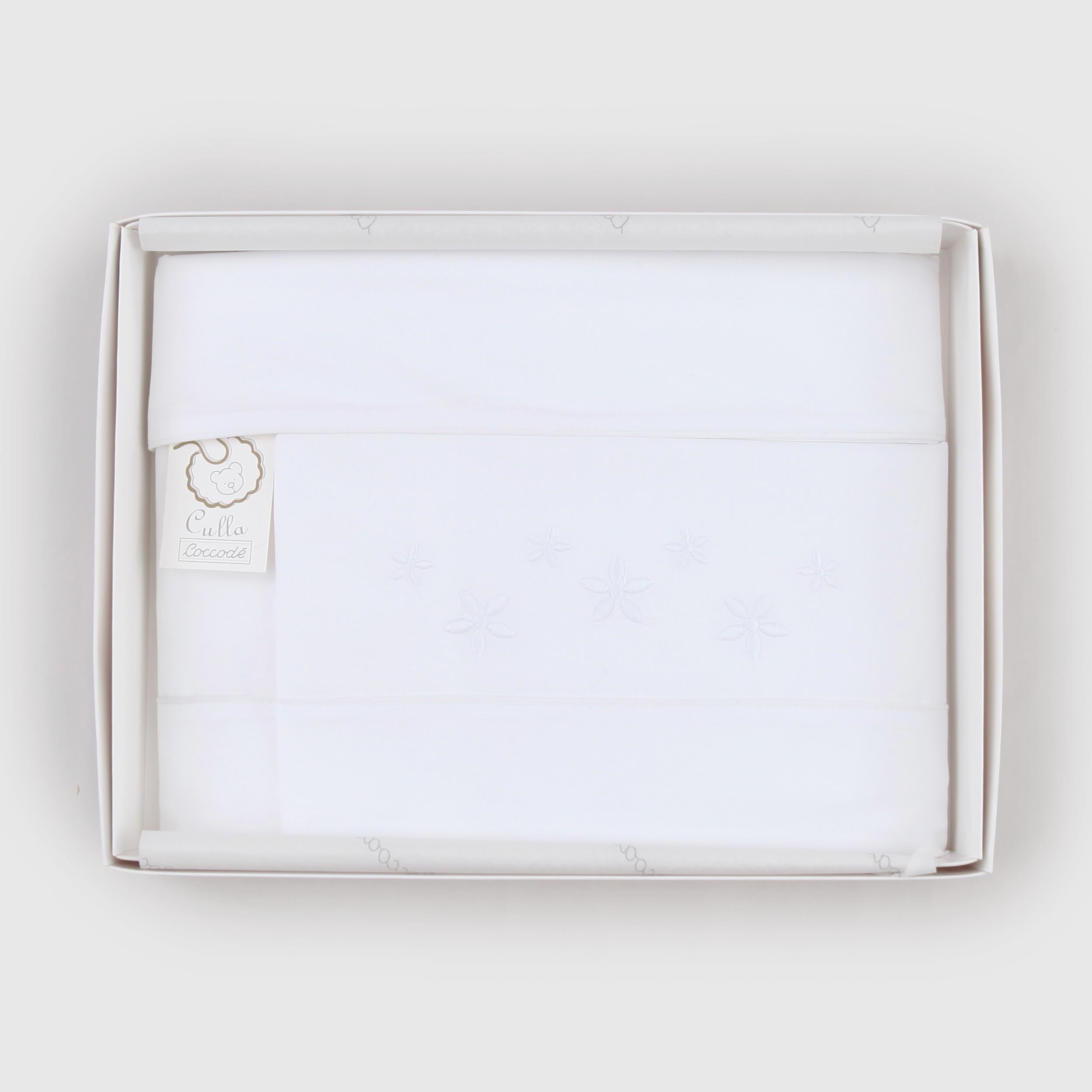 Lenzuolino Bianco per Culla Firmato COCCODE