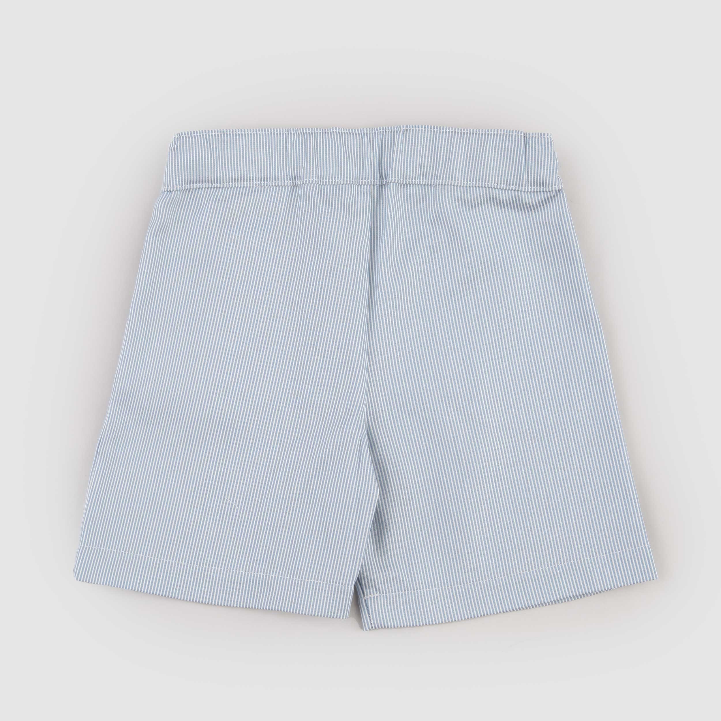 Bermuda Celeste con Design a Righe Firmato COCCODE