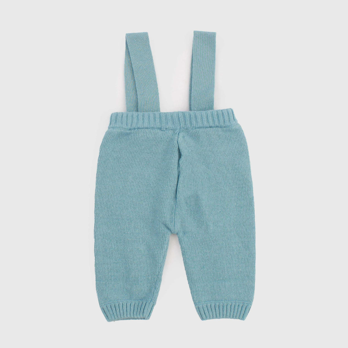 Salopette in Maglia Azzurra per Neonato by COCCODE