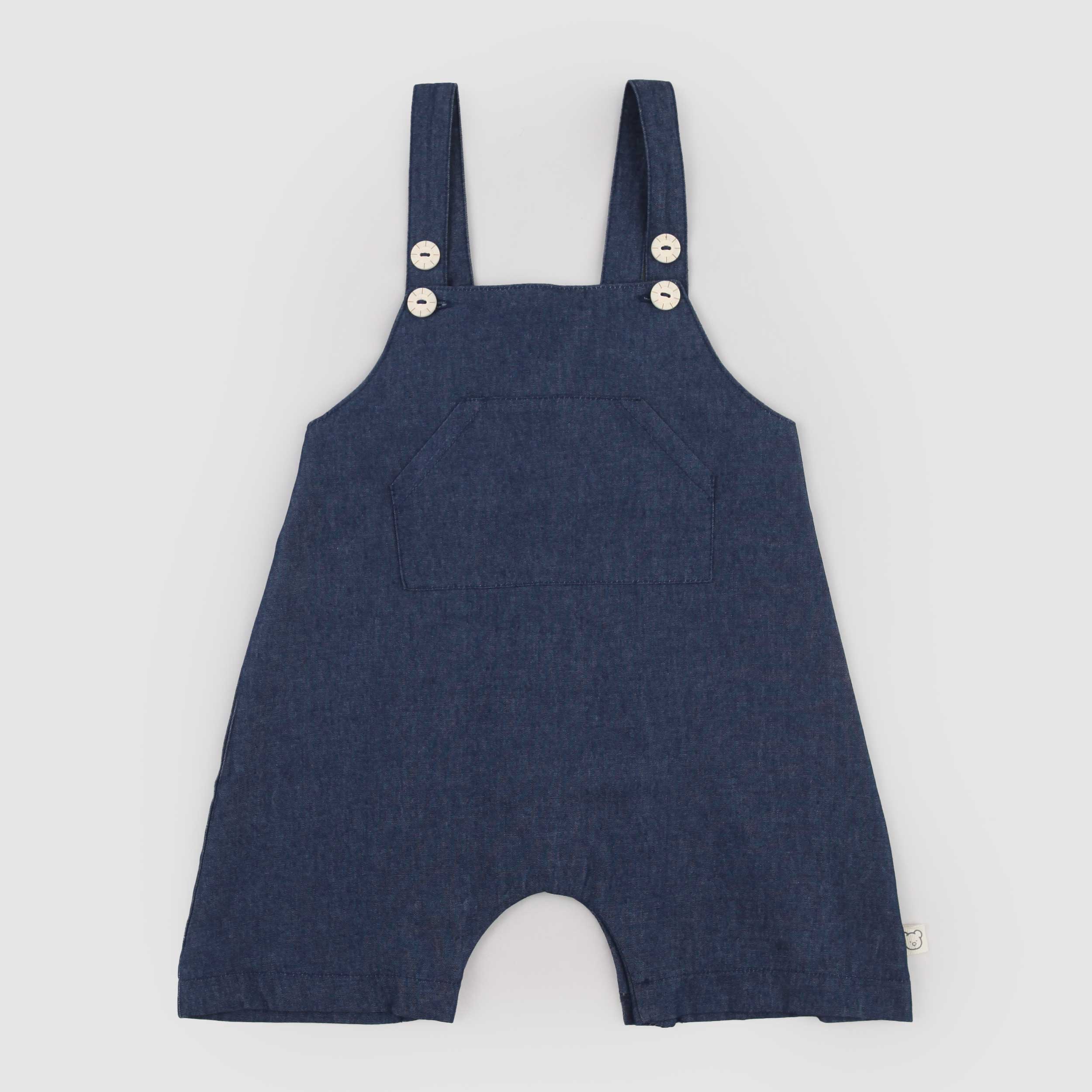 Salopette Blu con Tasca a Marsupio Firmata COCCODE