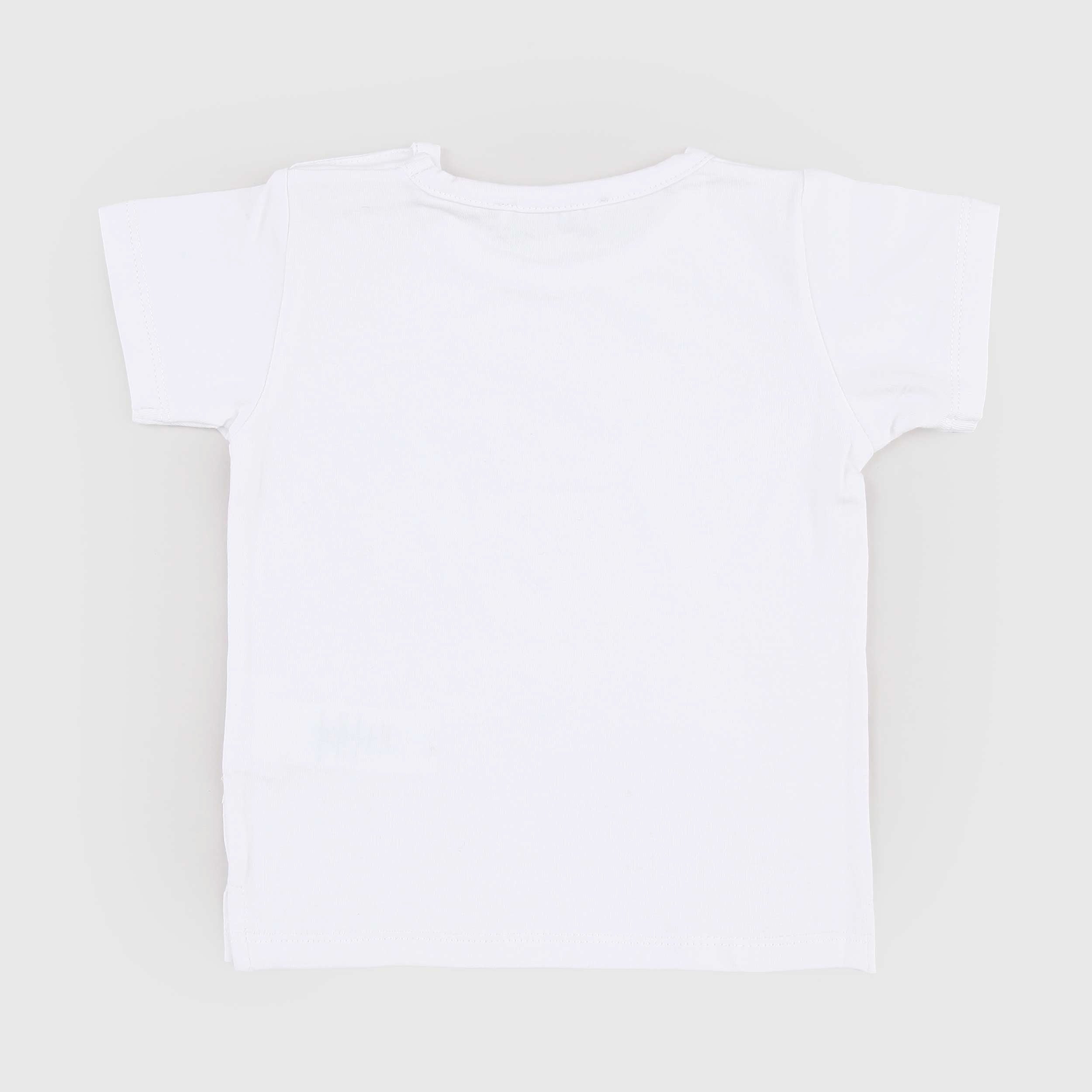 T-shirt Bianca con Bottoni in Madreperla Firmata COCCODE