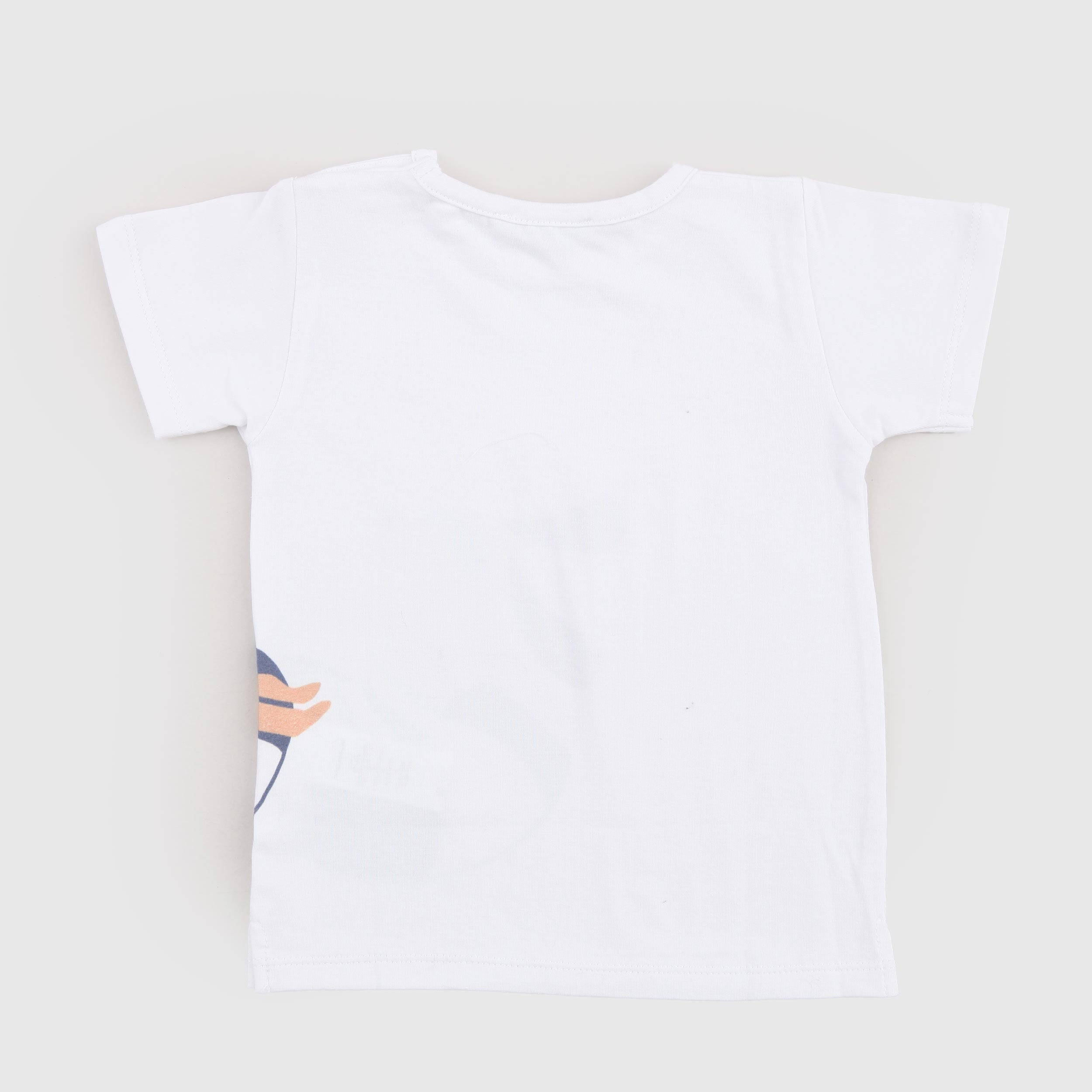 T-shirt Bianca con Bottoni sulle Spalle Madreperla Firmata COCCODE