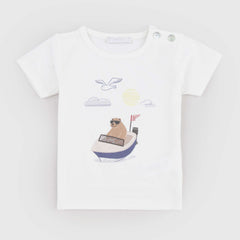 Color Latte T-shirt with Colorful COCCODE Signature Print