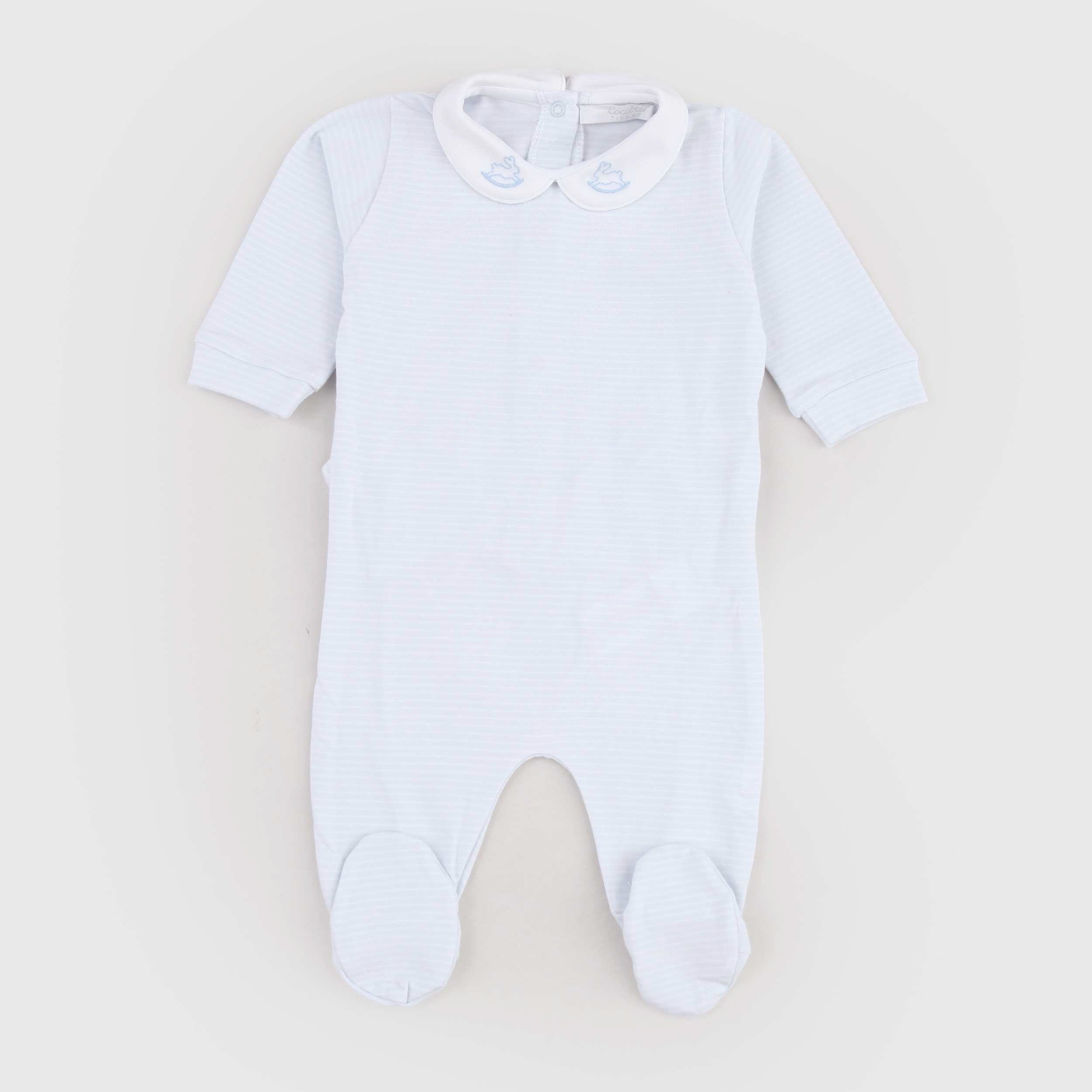 Tutina Modello a Righe Bianche e Celeste Firmata COCCODE