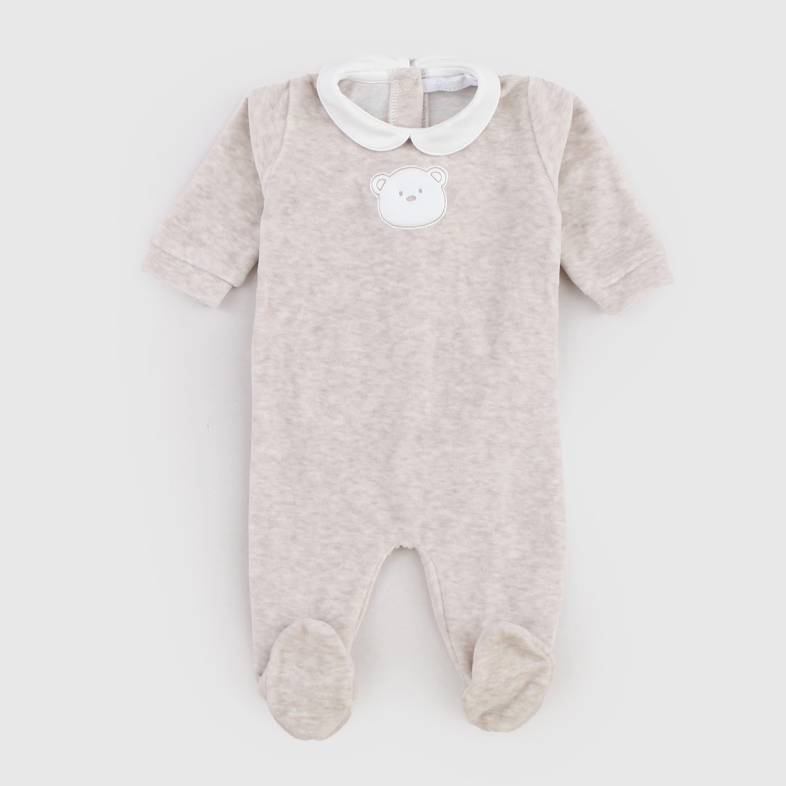 beige-chenille-romper-for-newborns-by-coccode