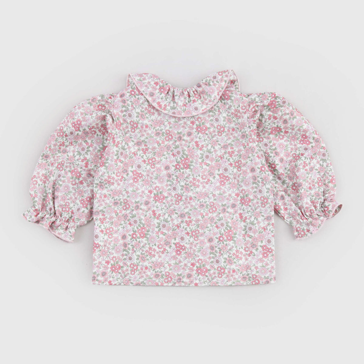 Camicia Floreale Rosa per Neonata COLIBRI
